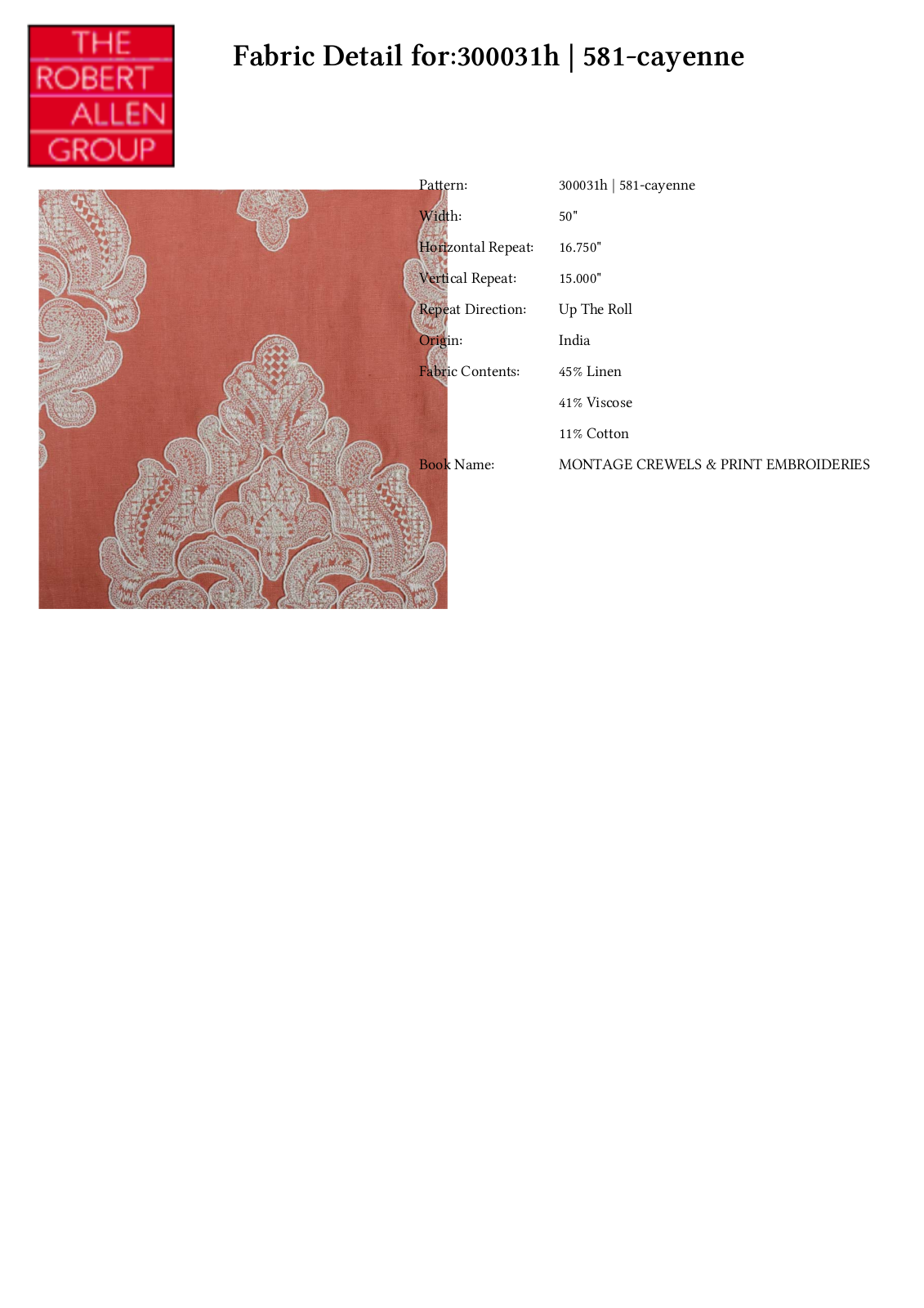 Duralee CRAL6100 Specifications - ManualMachine.com