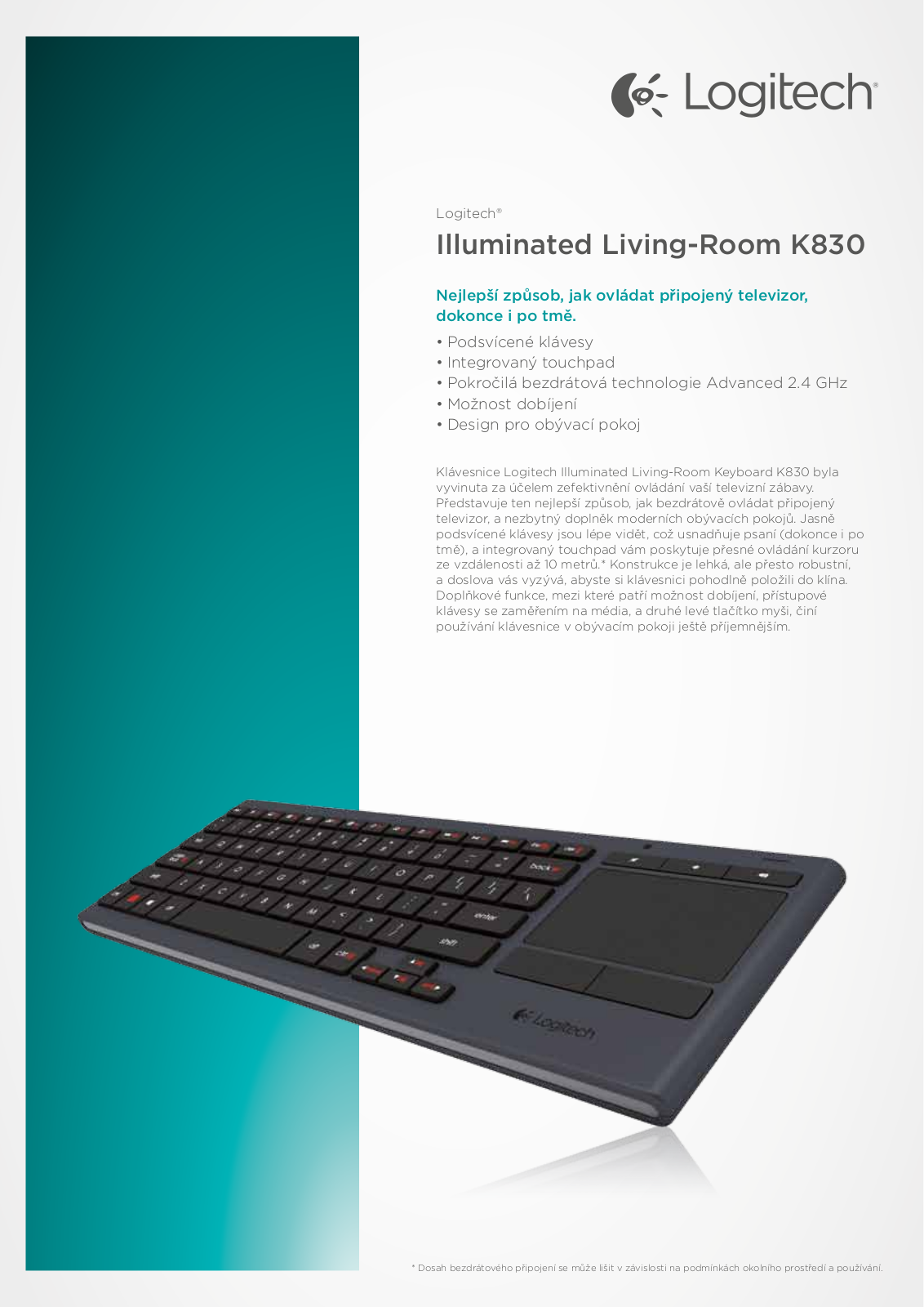 Logitech K830 User Manual