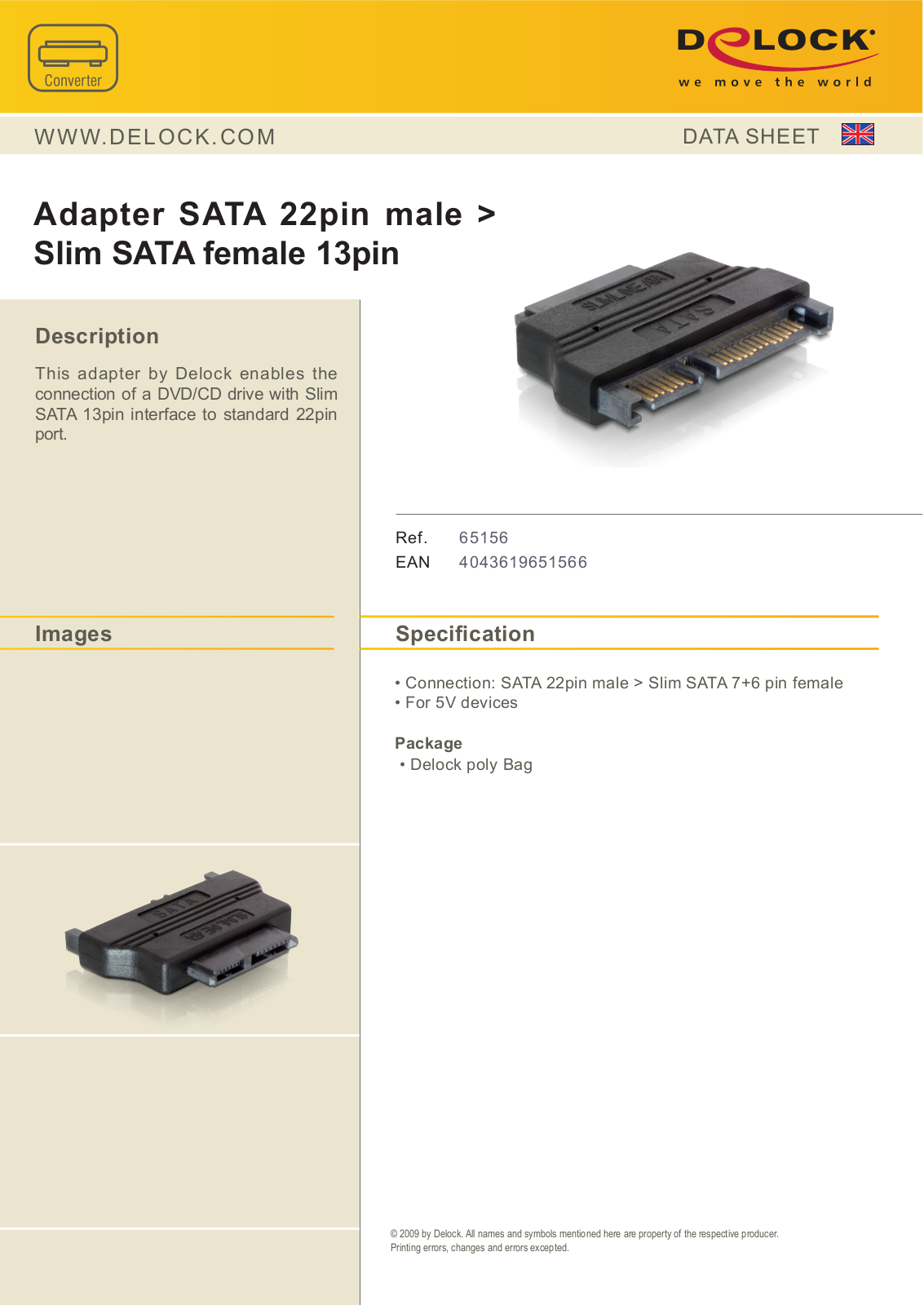 DeLOCK 65156 User Manual