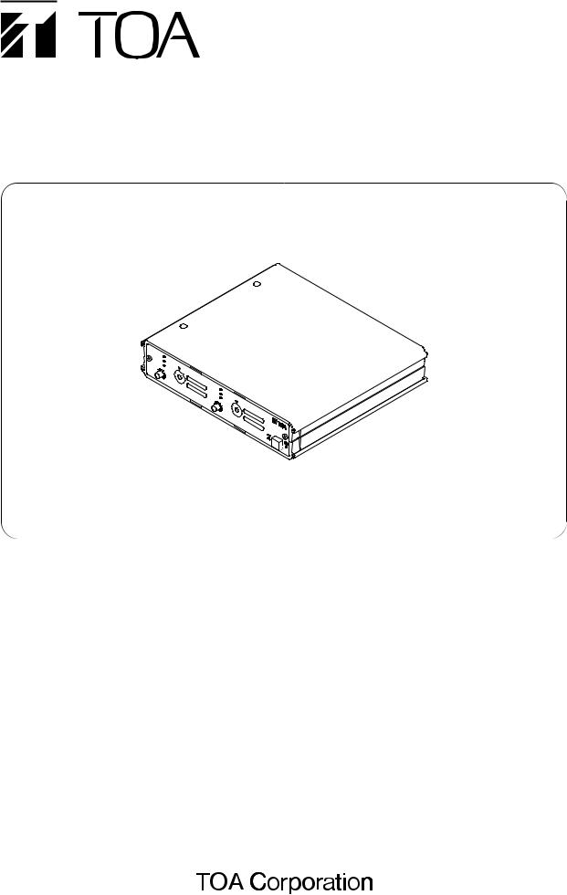 TOA Electronics WT-4820, WT-4820 US User Manual