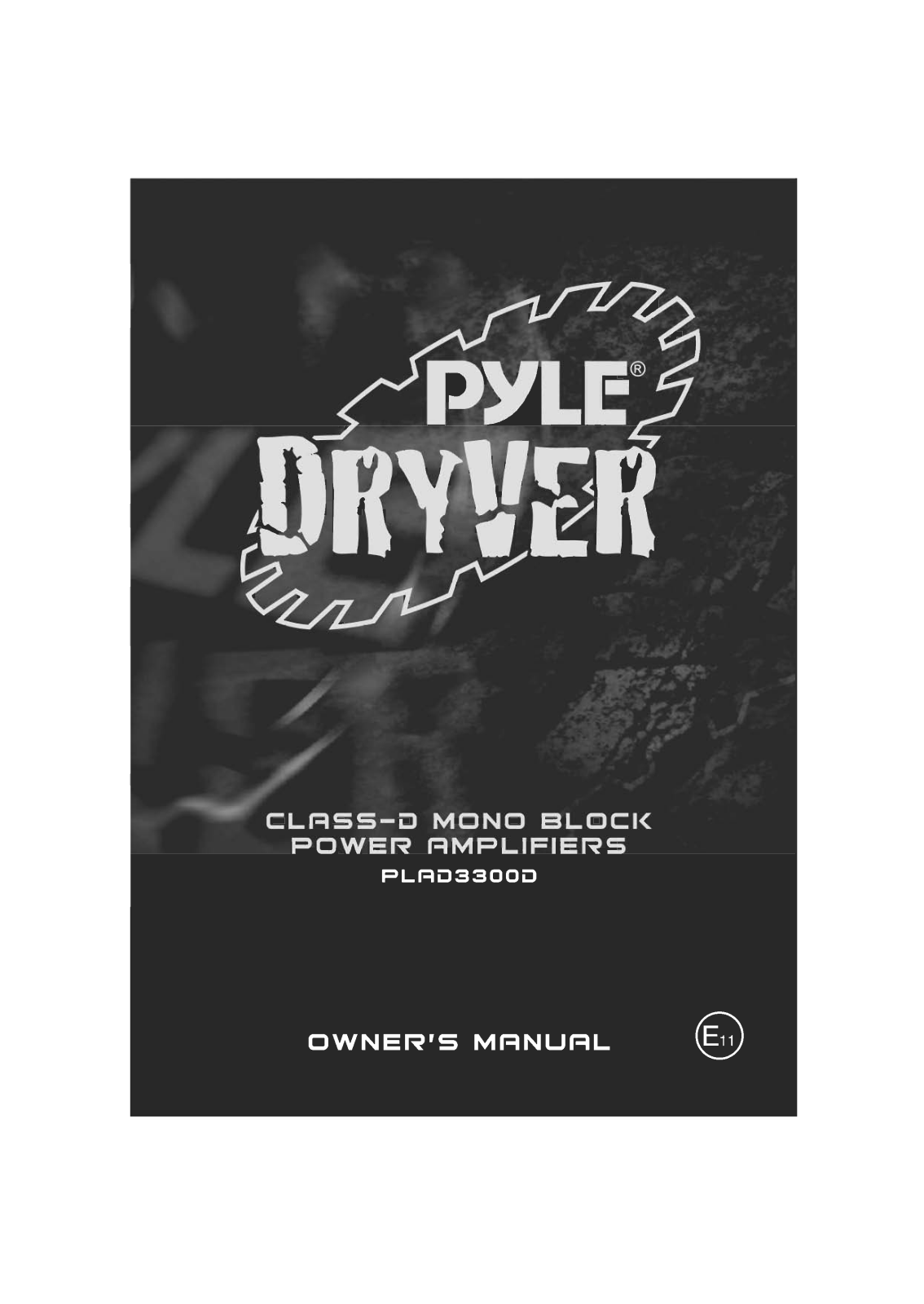 Pyle PLAD-3300-D Owners manual