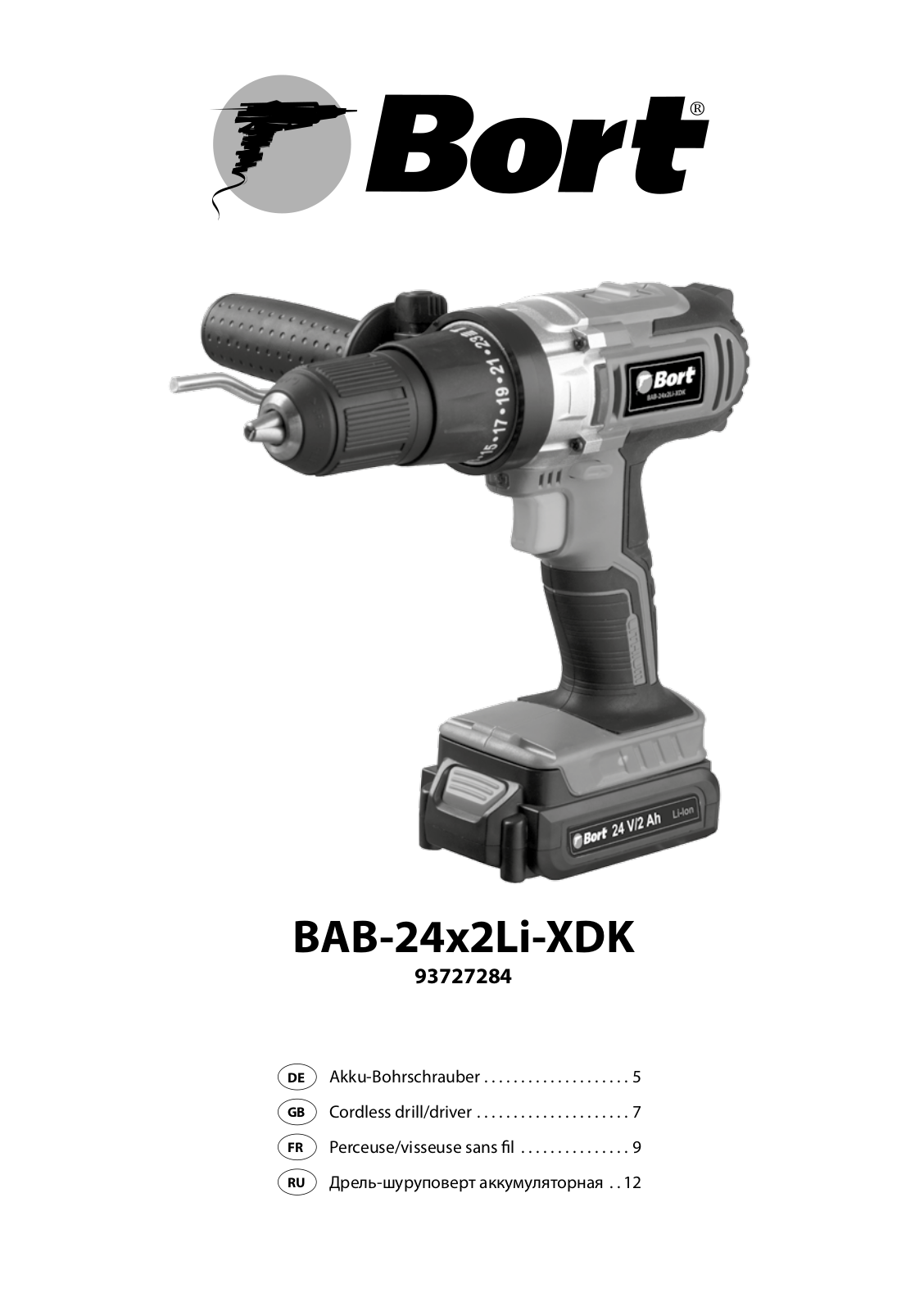 Bort BAB-24x2Li-XDK User Manual