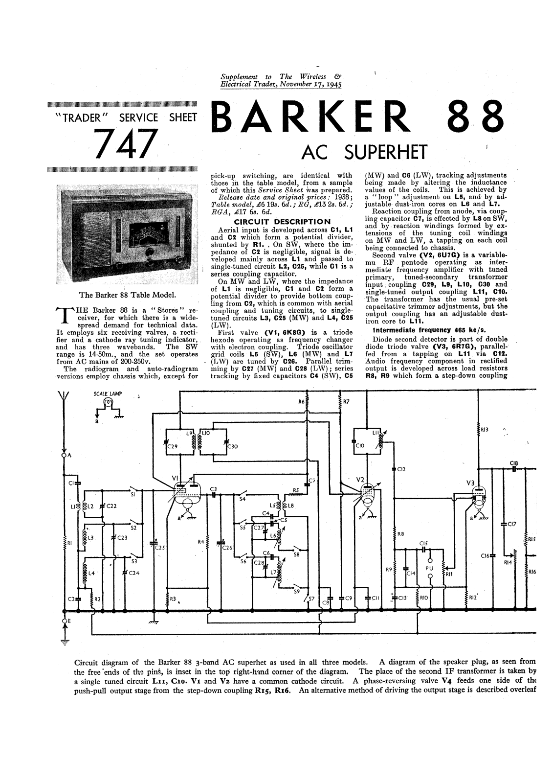 Barker 88 schematic