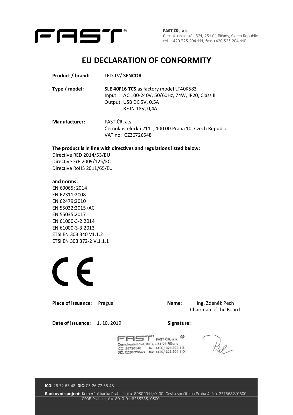 Sencor SLE 40F16TCS User Manual - ManualMachine.com