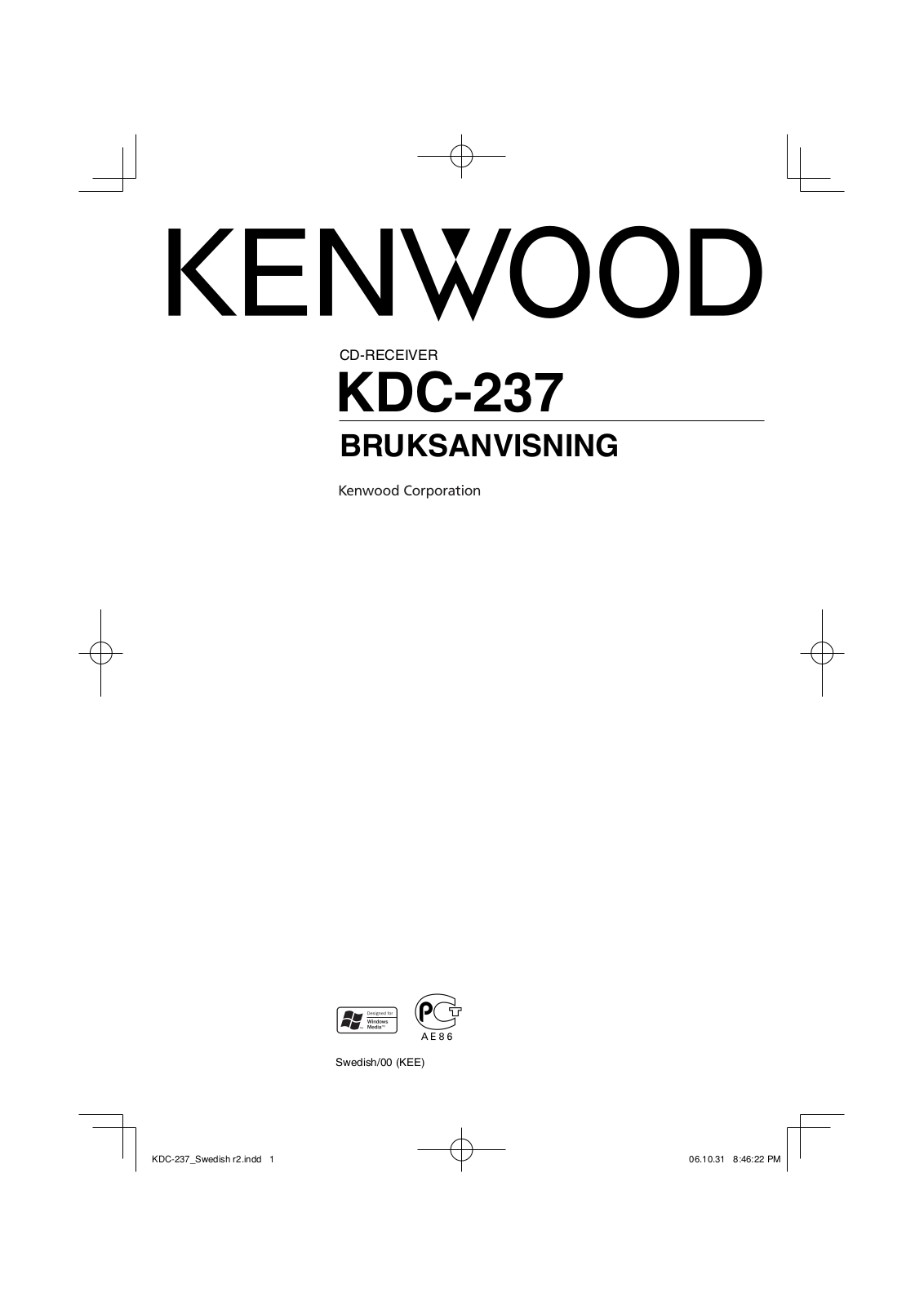 Kenwood KDC-237 User Manual