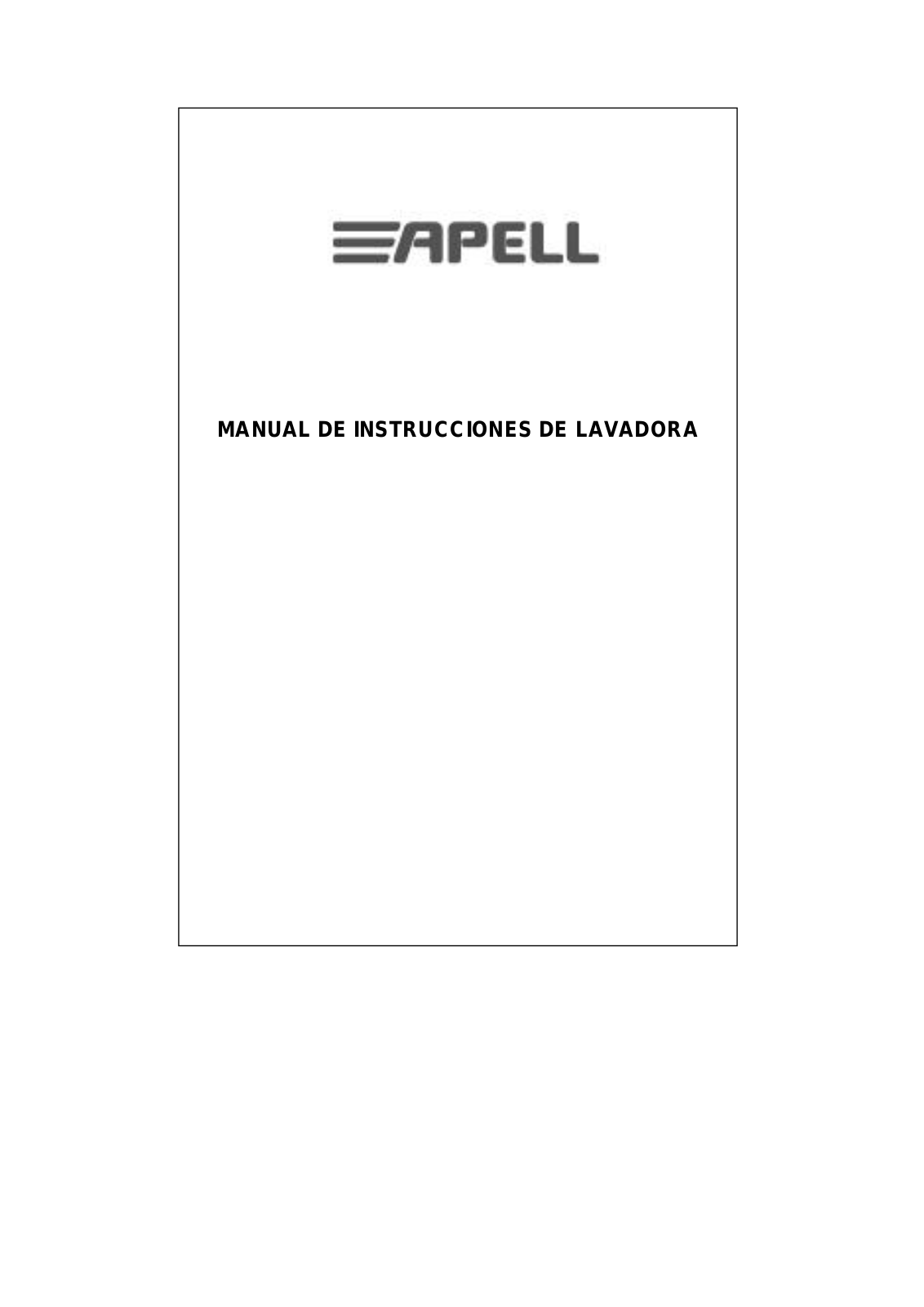 Smeg APWM105ES User Manual