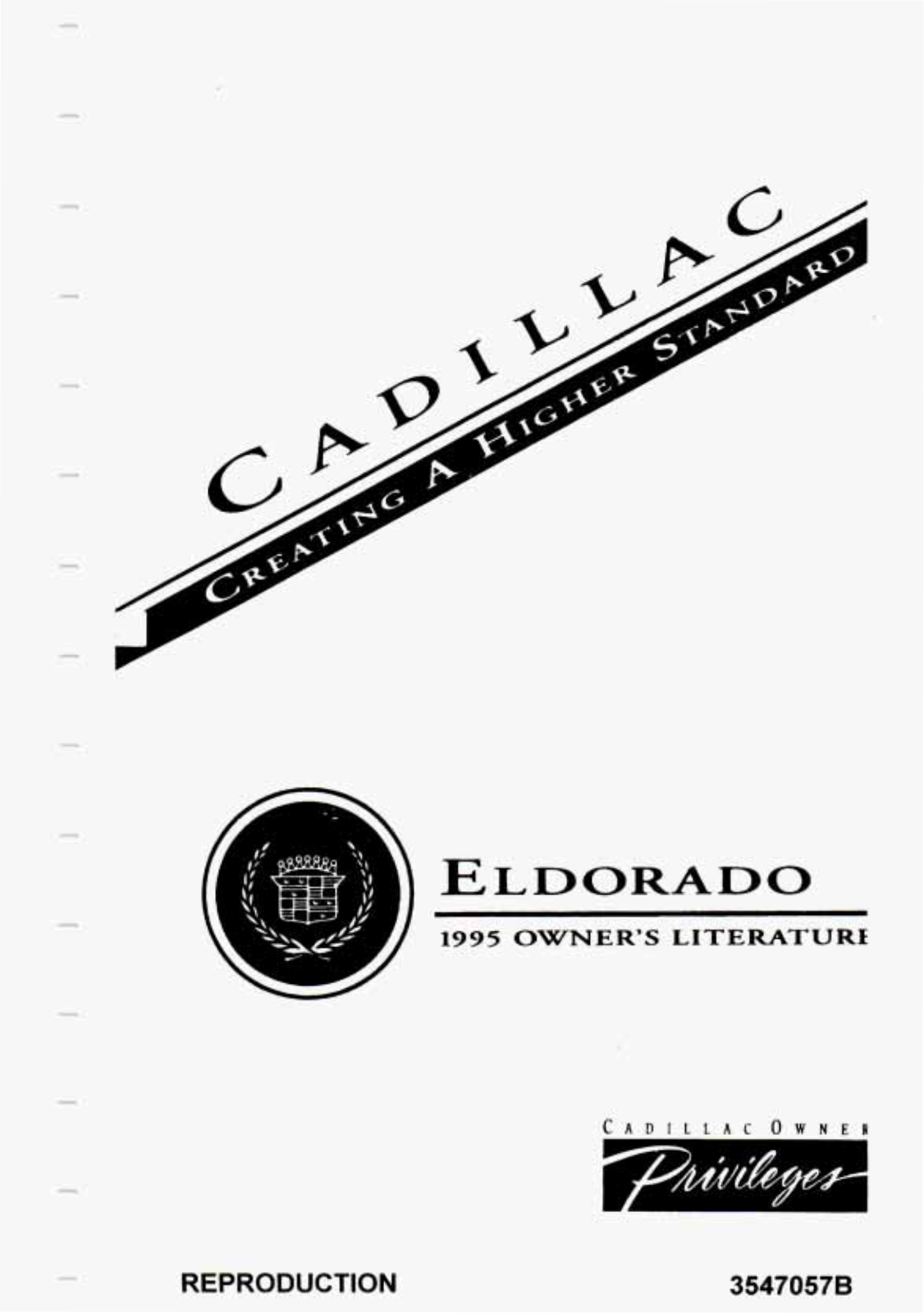 Cadillac Eldorado 1995 Owner's Manual