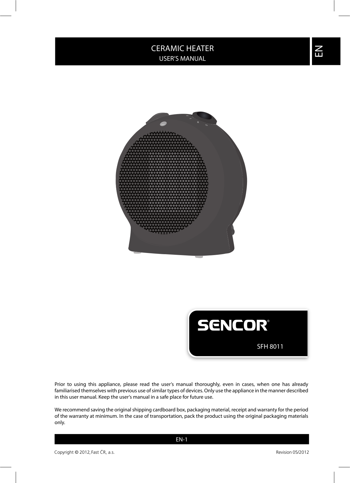 Sencor SFH 8011 User Manual