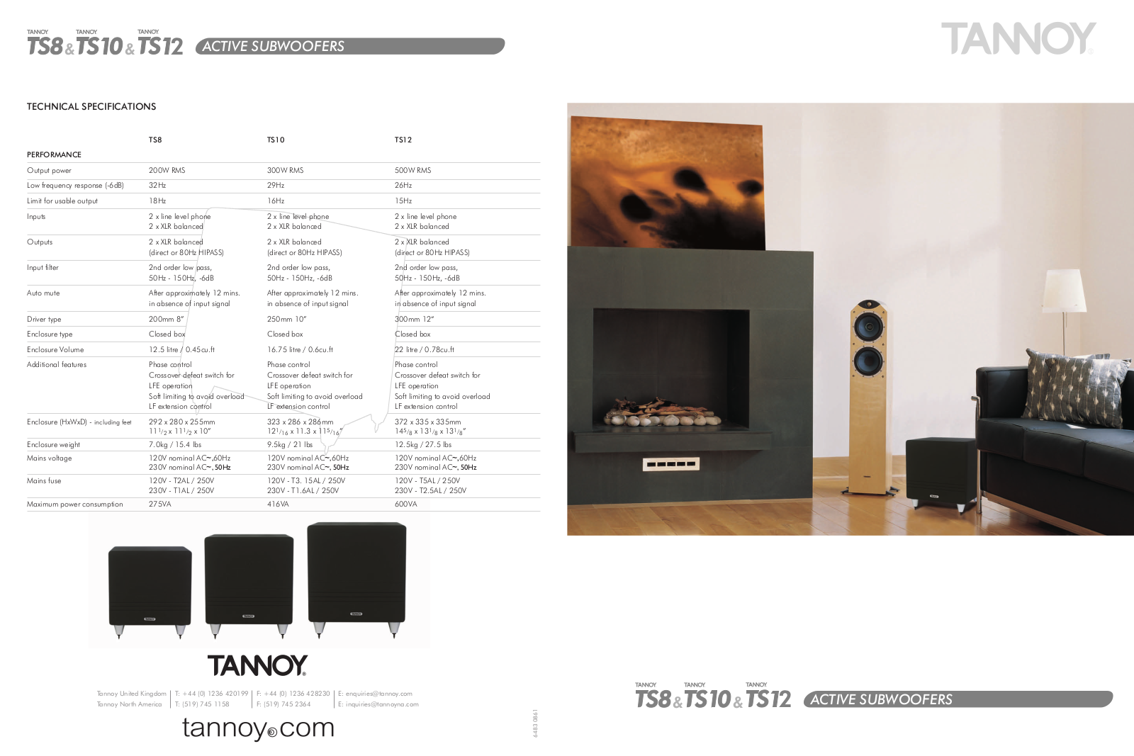 Tannoy TS-8 Brochure