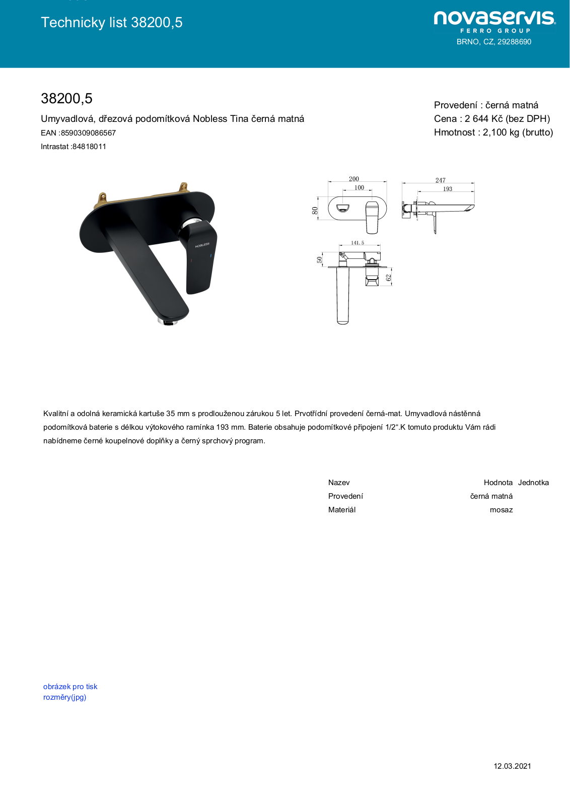 Novaservis 38200.5 User guide - ManualMachine.com