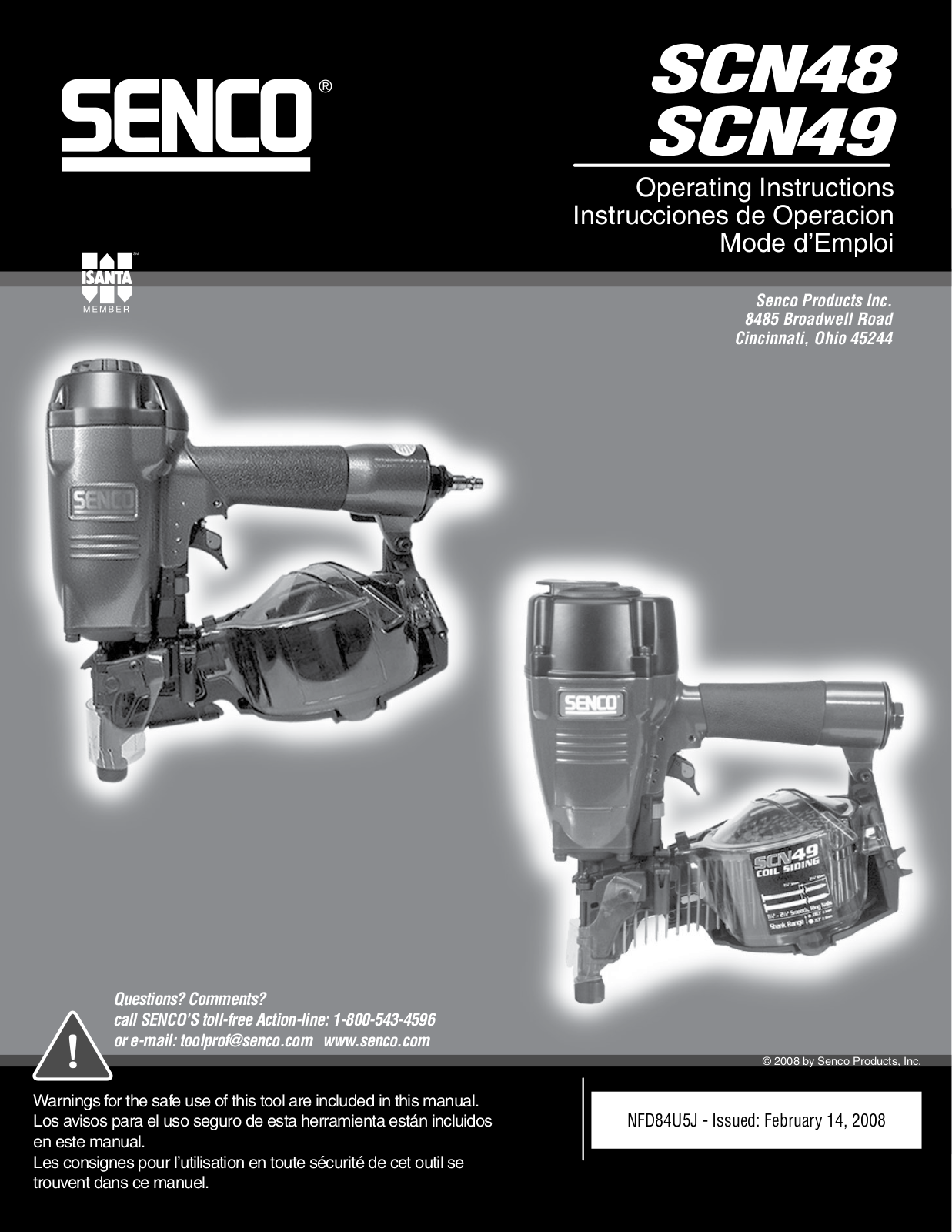 Senco SCN48, SCN49 User Manual