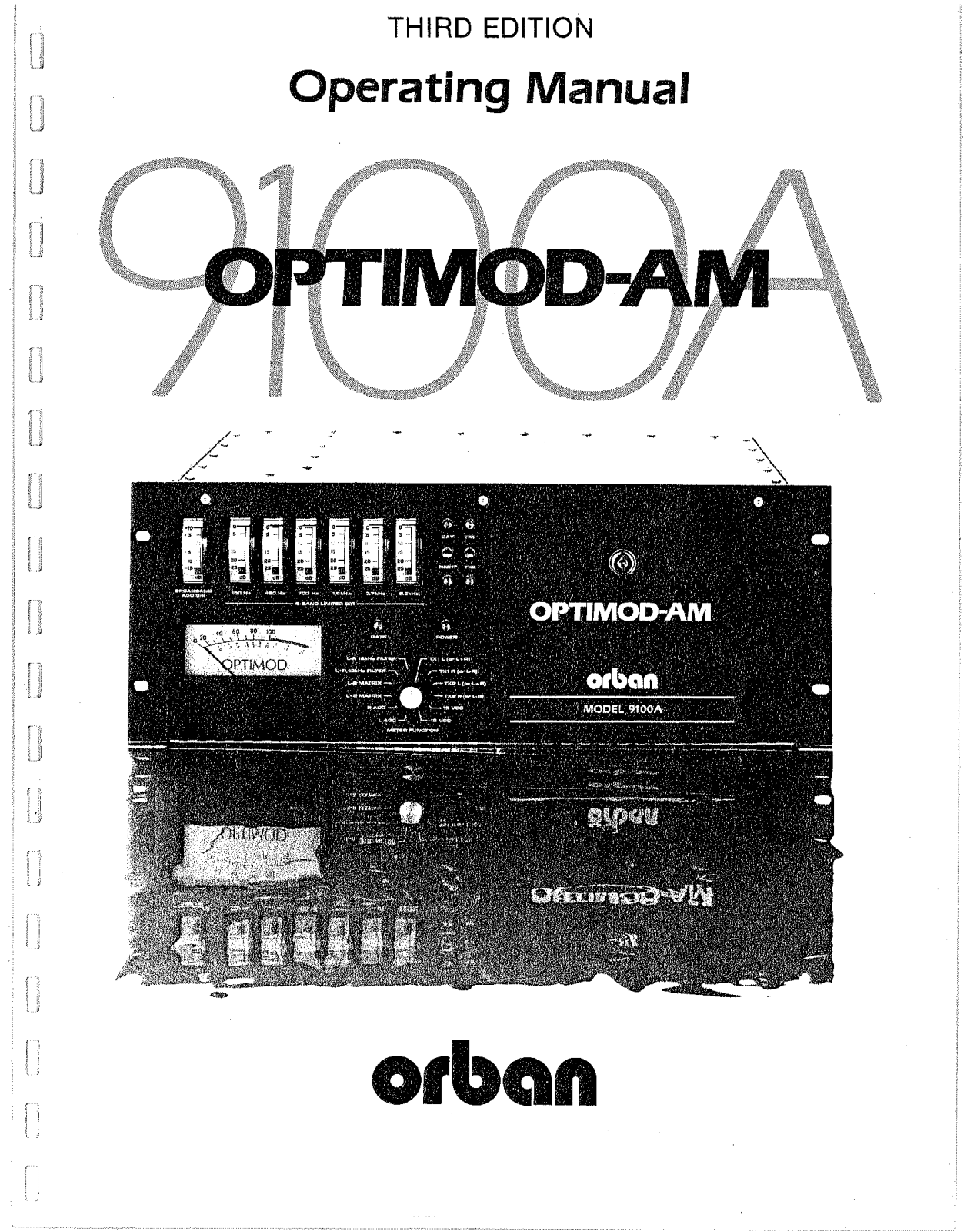 Orban AM 9100A Service manual