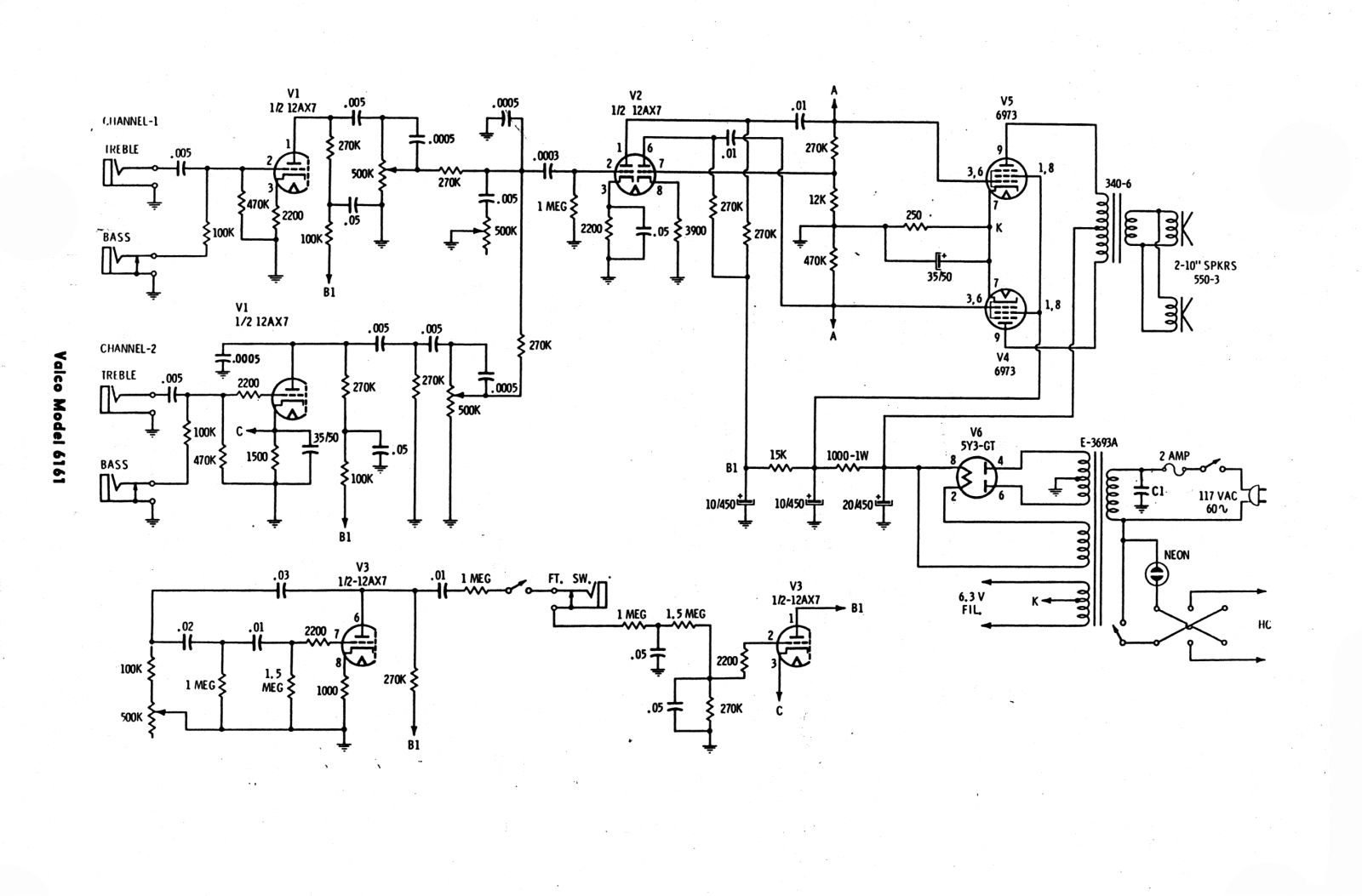 Valco 6161 schematic