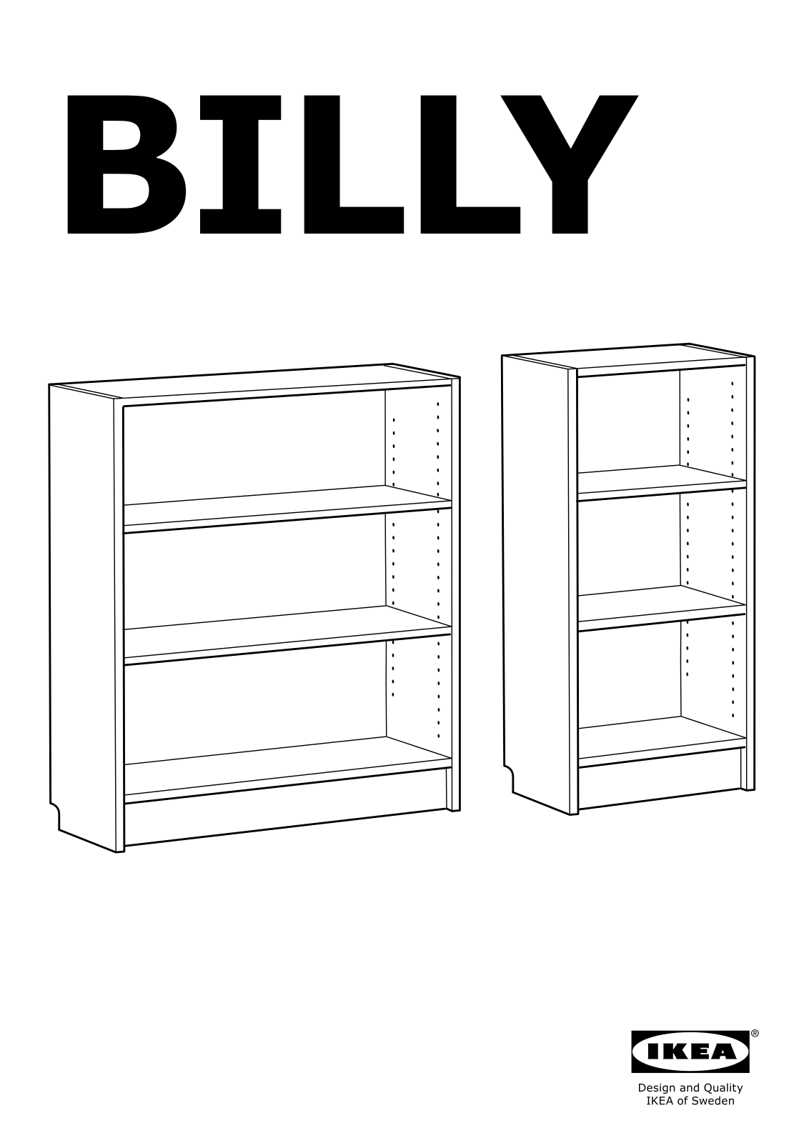 IKEA BILLY 240-28-106 User Manual