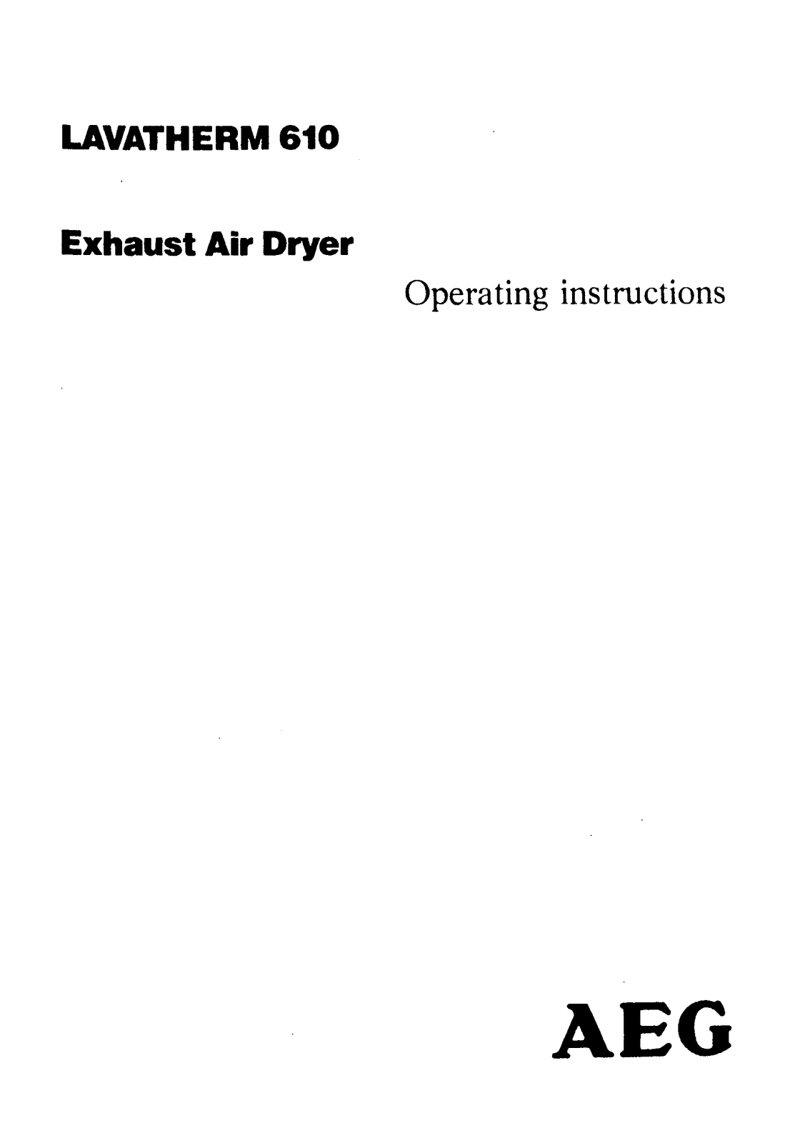 Electrolux U01348 User Manual