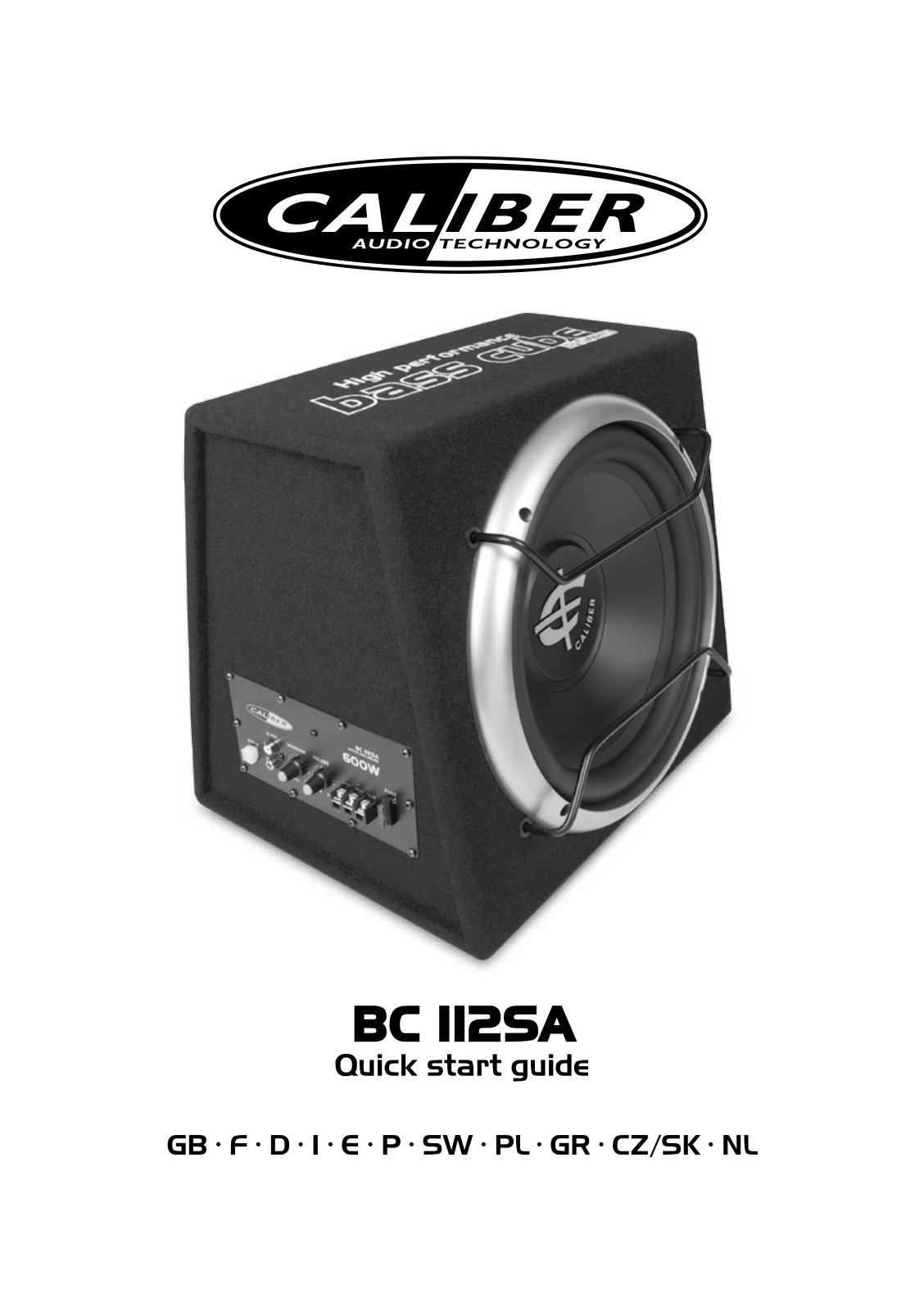 Caliber Audio Technology BC112SA Quick Start Guide