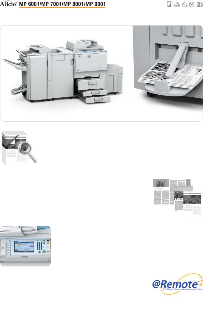 Ricoh MP9001, MP7001, MP8001 BROCHURE