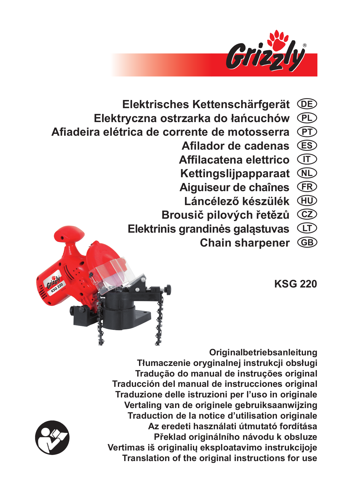 Grizzly KSG 220 Translation Of The Original Instructions For Use