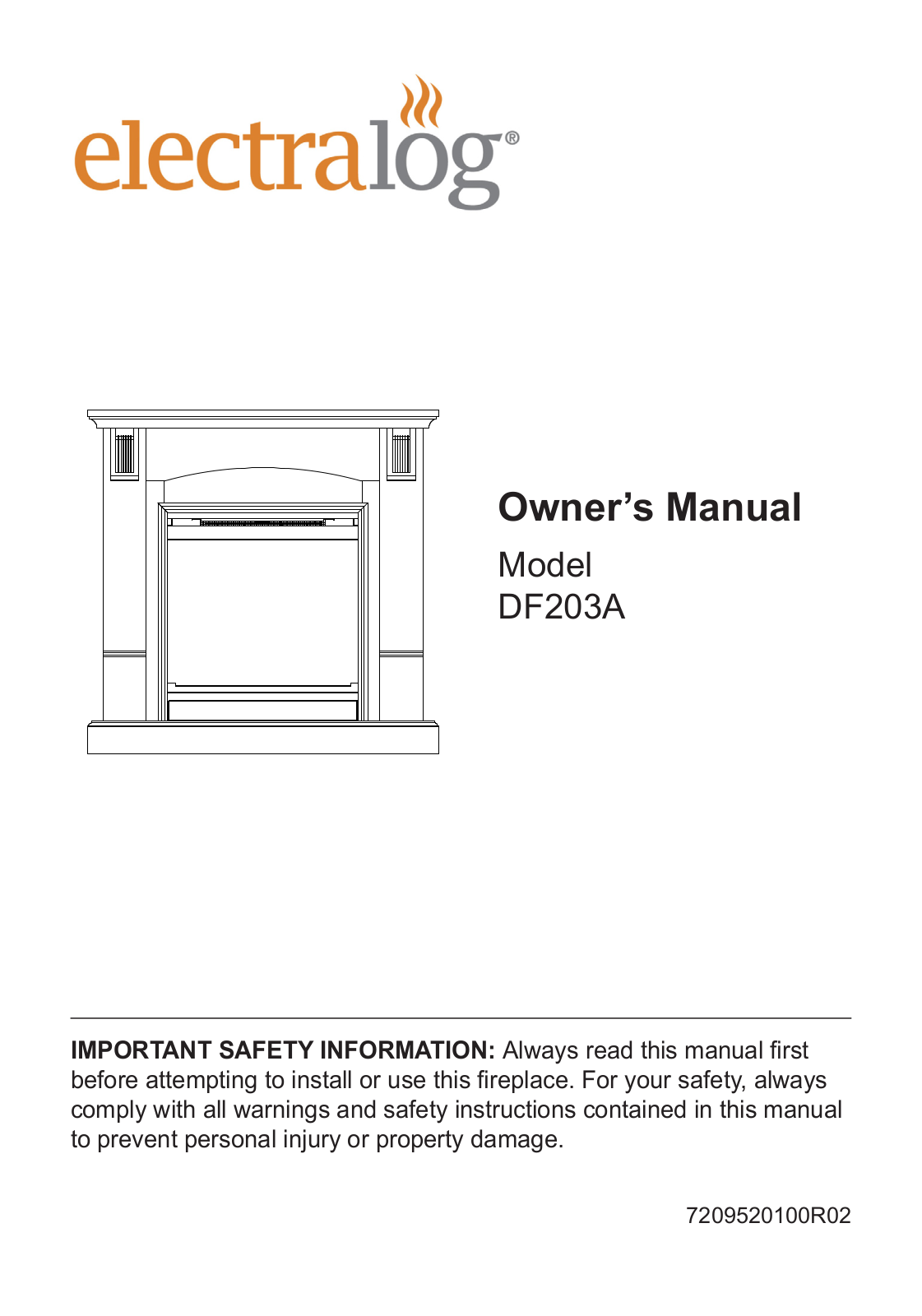 Dimplex DF203A User Manual