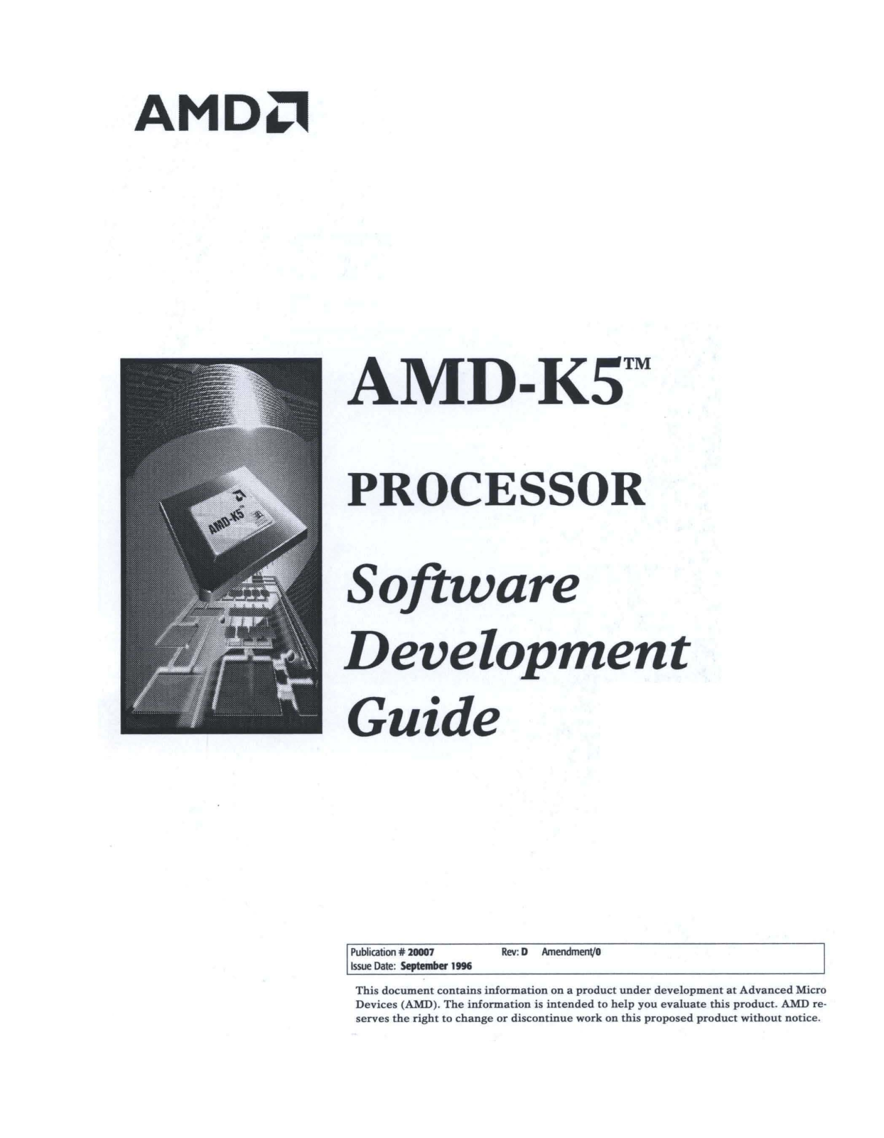 AMD -K5_Processor_Software_Development_Guide_Sep96 Datasheet - ManualMachine.com