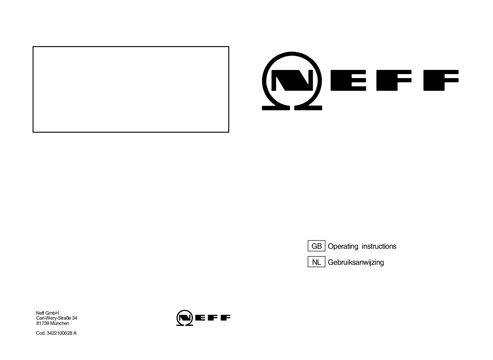 NEFF T21S31N0NL/01 Use Instruction