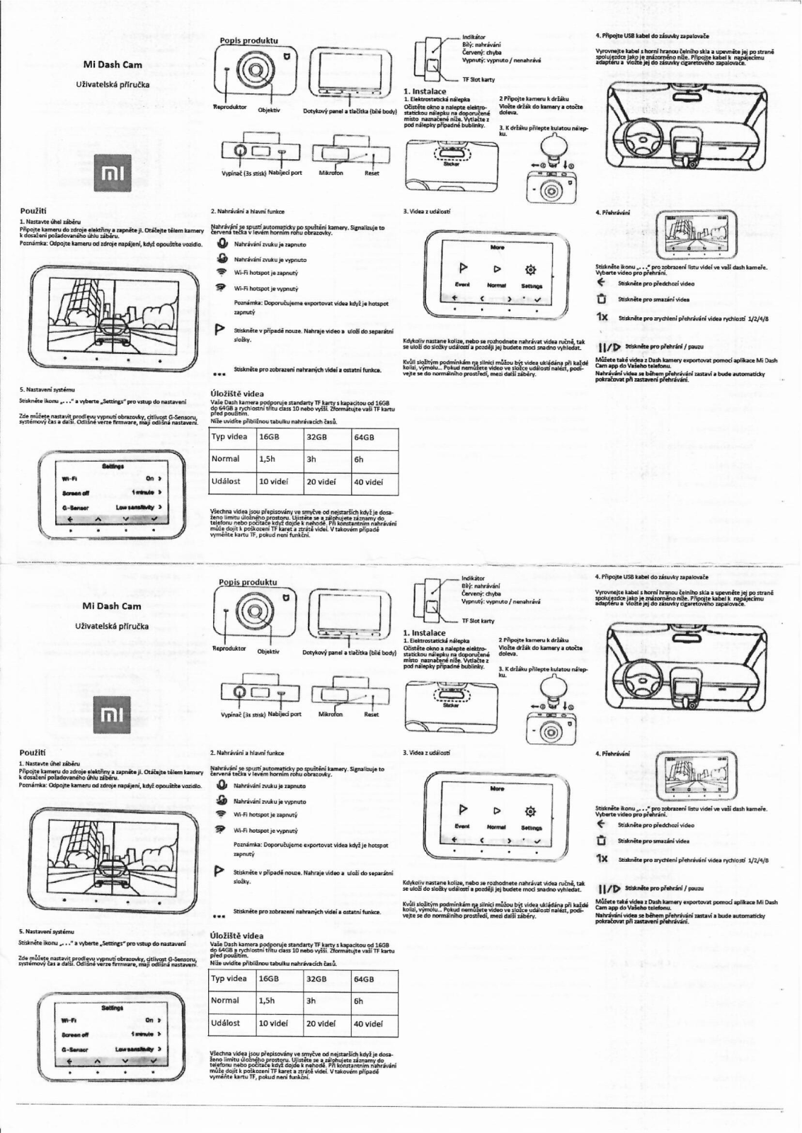 Xiaomi Mi Dash Cam User Manual