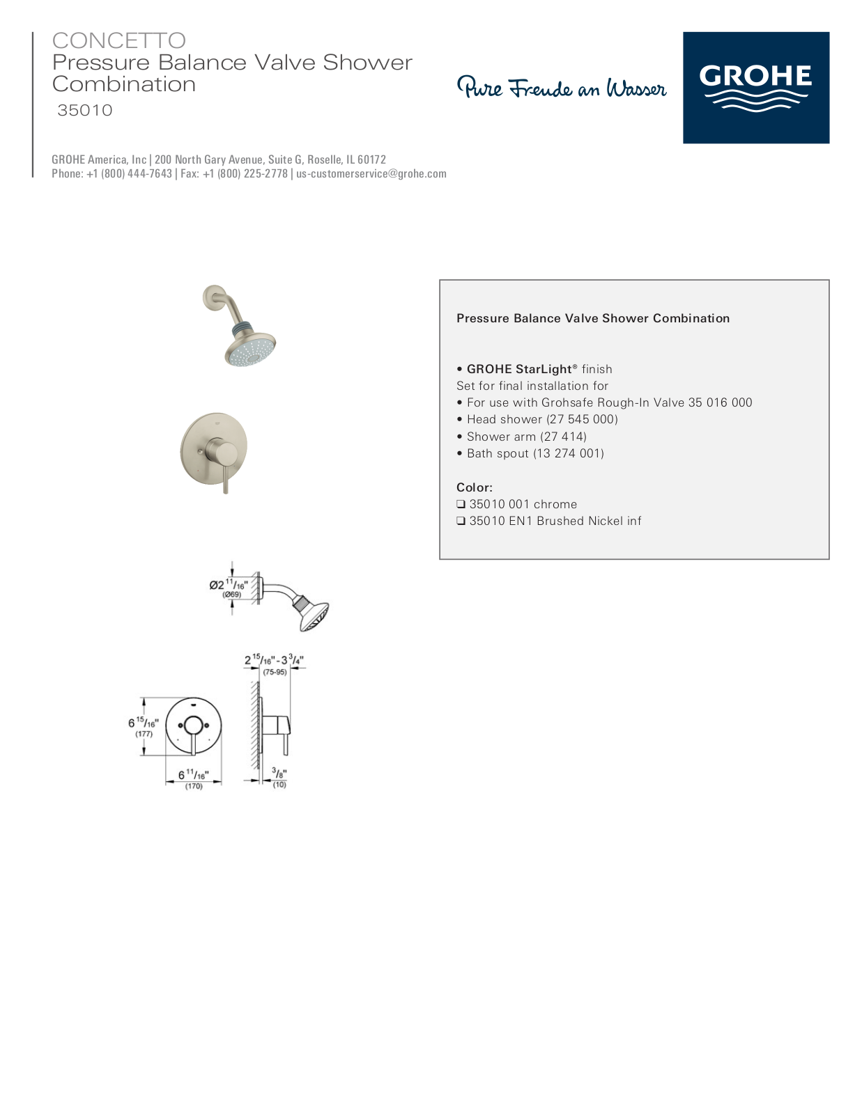 GROHE GRH4756 Specifications - ManualMachine.com