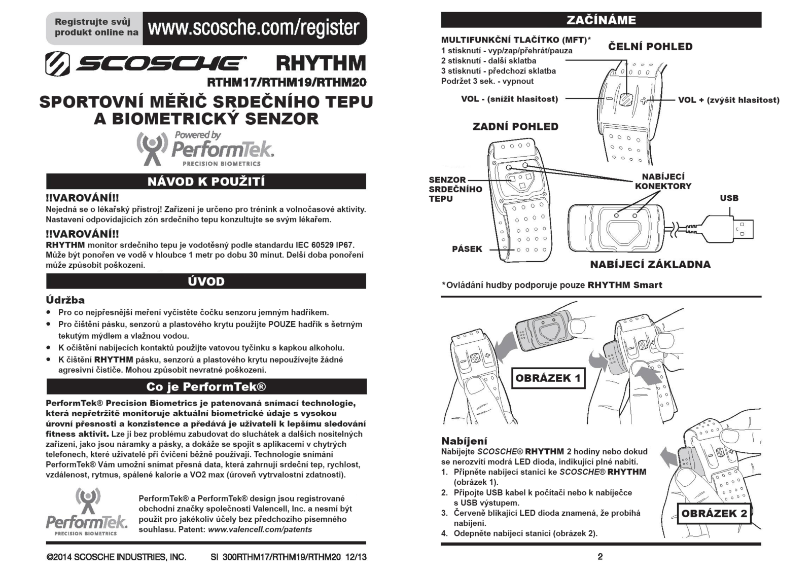 Garmin Scosche RHYTHM+ User Manual