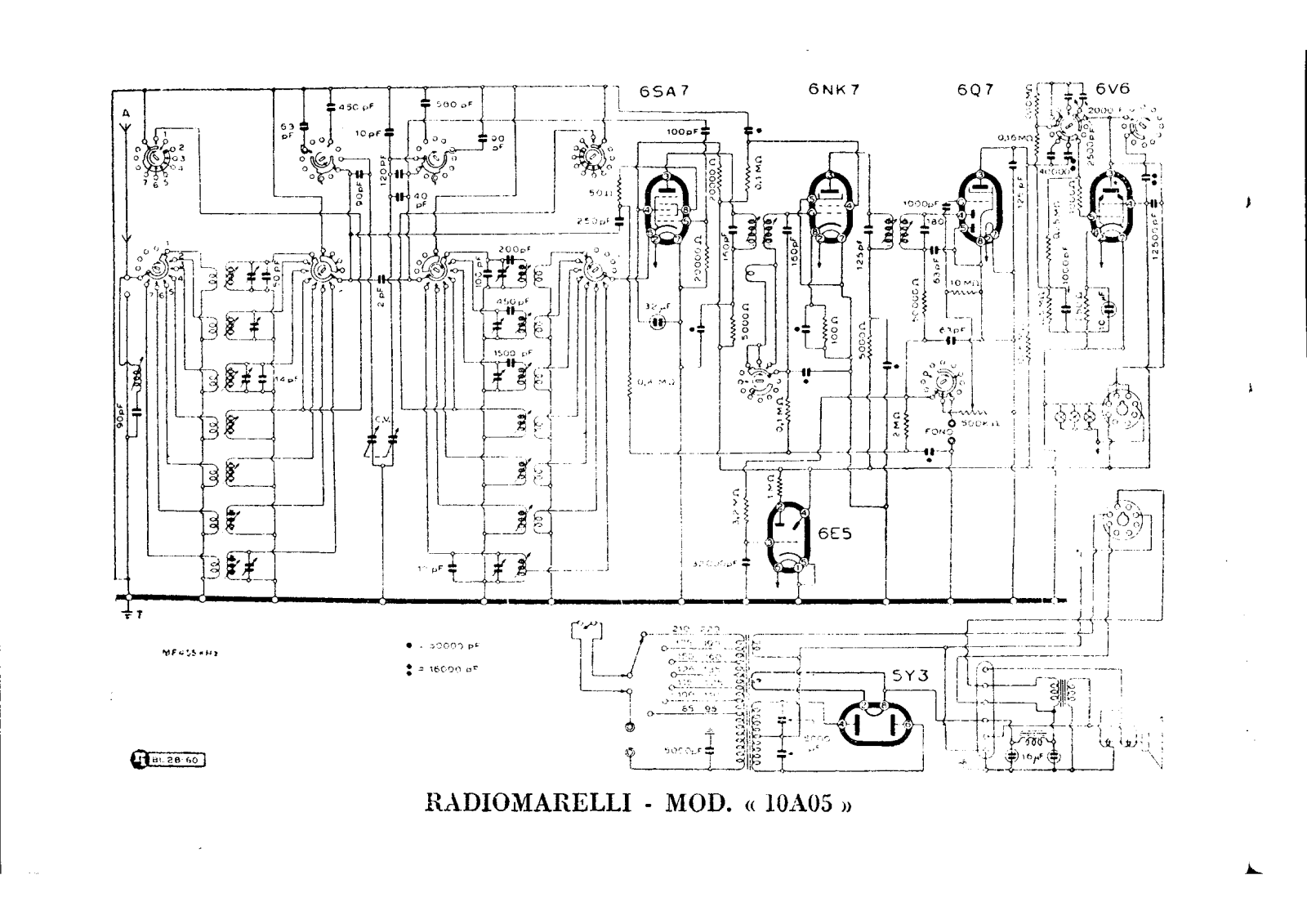 Radiomarelli 10a05 schematic