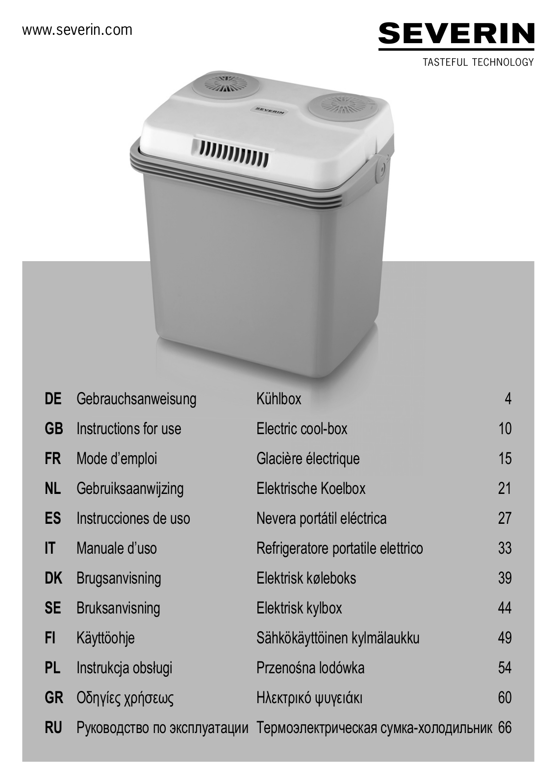 Severin KB 2922 operation manual