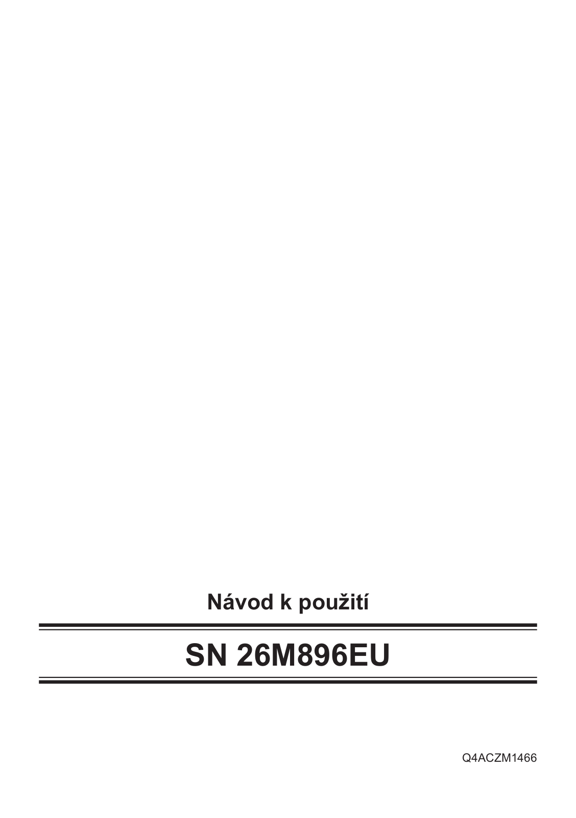 Siemens SN 26M896EU User Manual