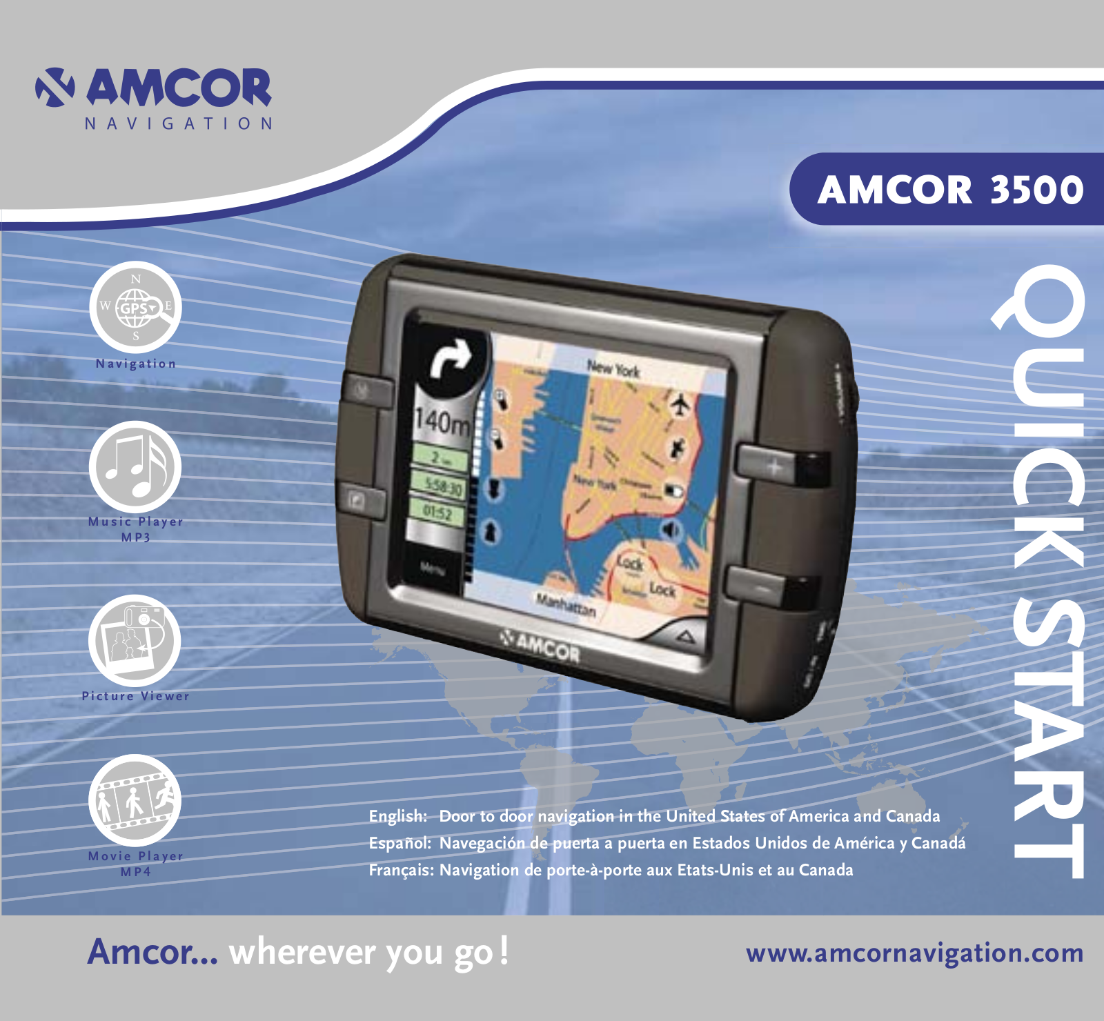 Amcor NAV3500 User Manual