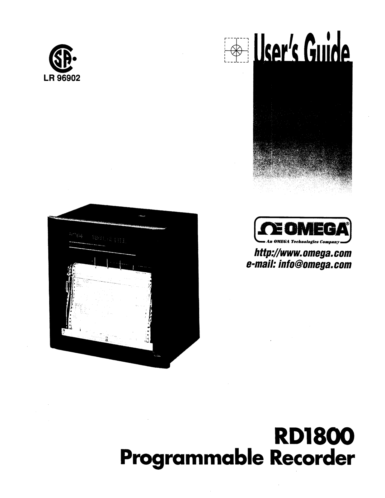 Omega Products RD1800 Installation  Manual