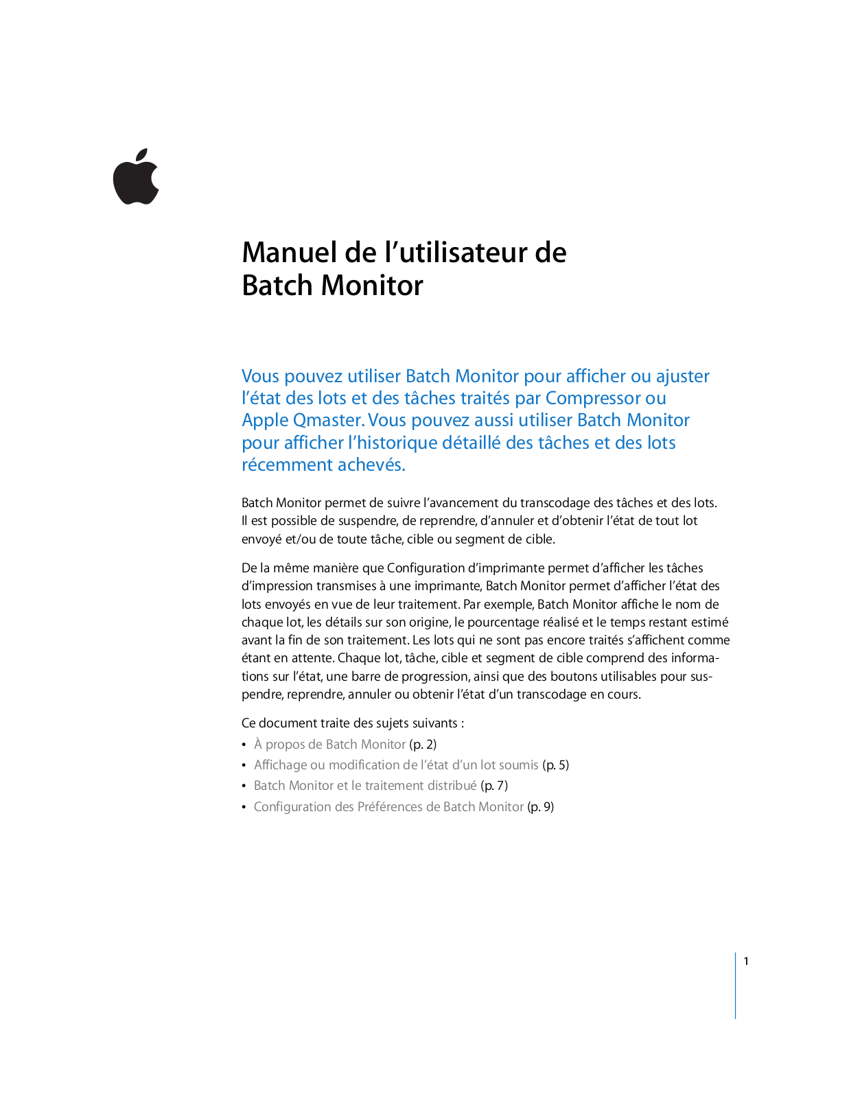 APPLE Batch Monitor Instruction Manual