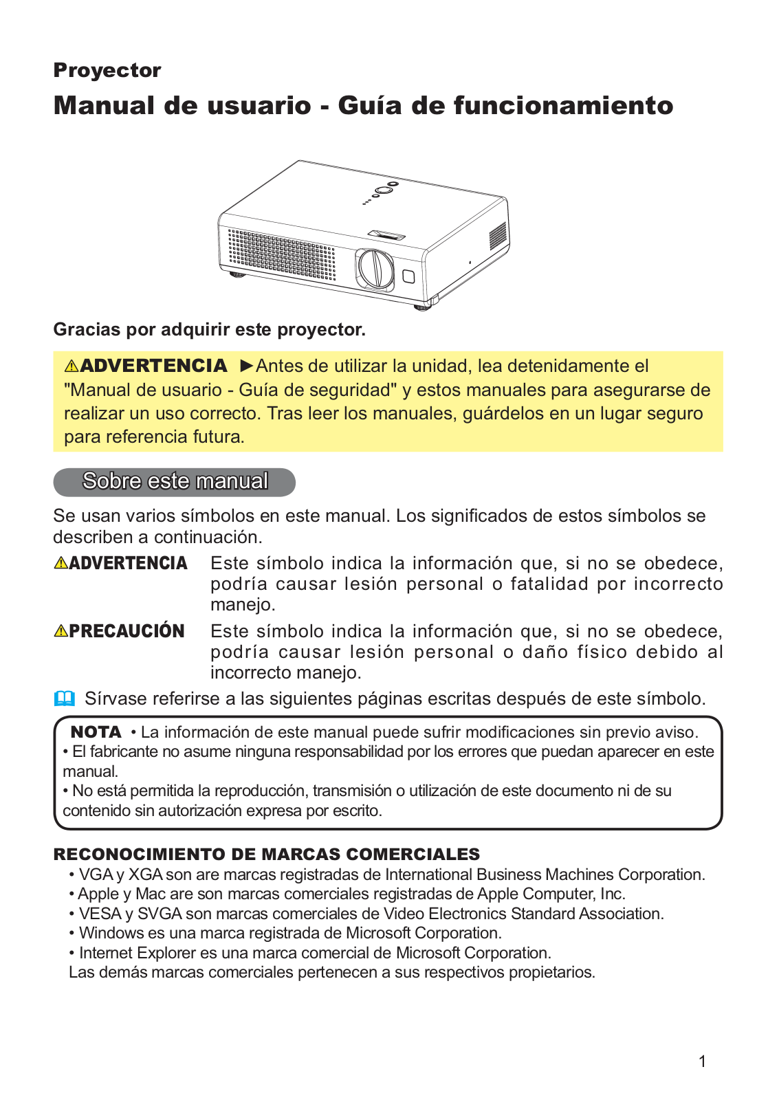 Hitachi PJ-LC7 User Manual