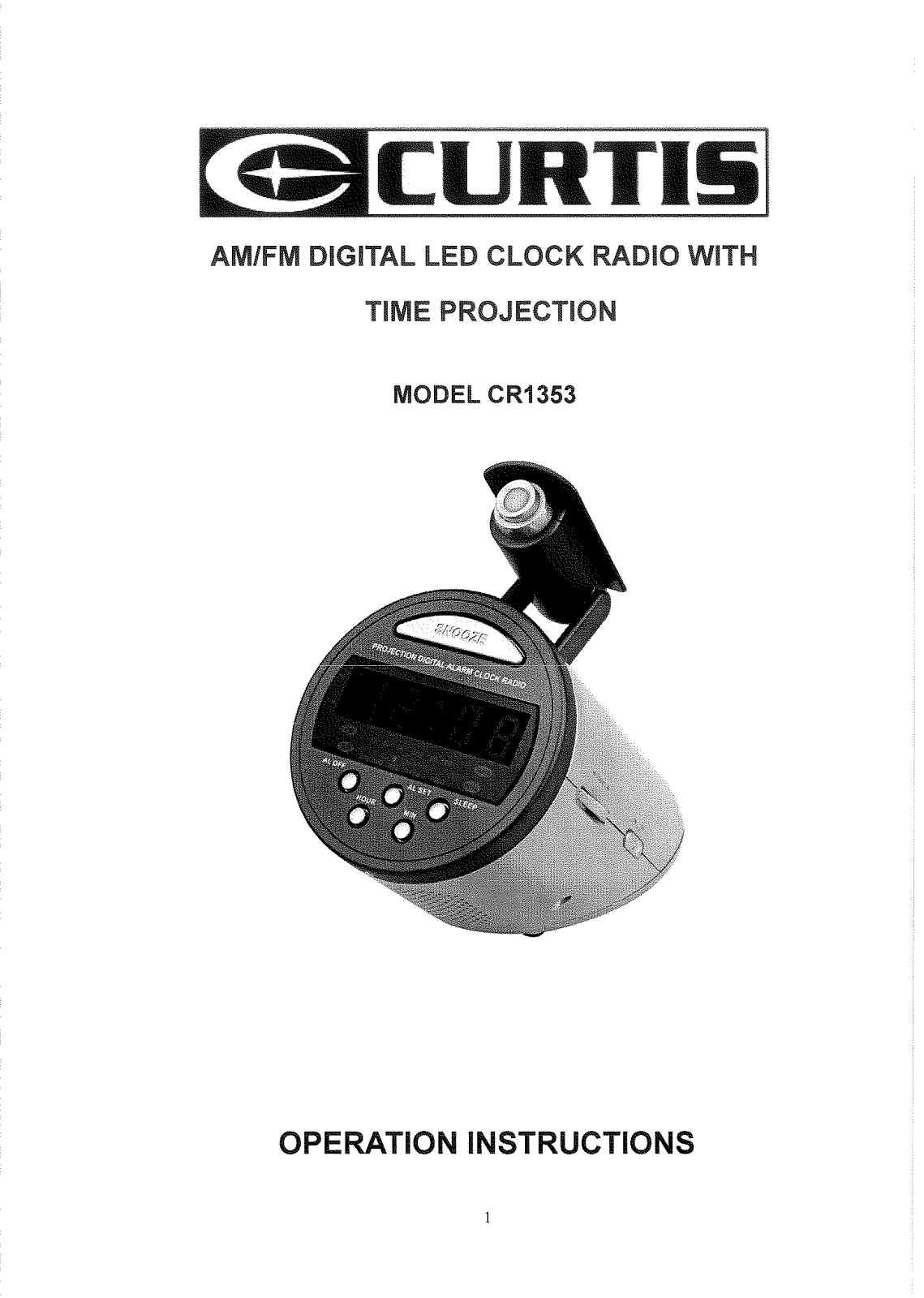 Curtis CR1353 User Manual