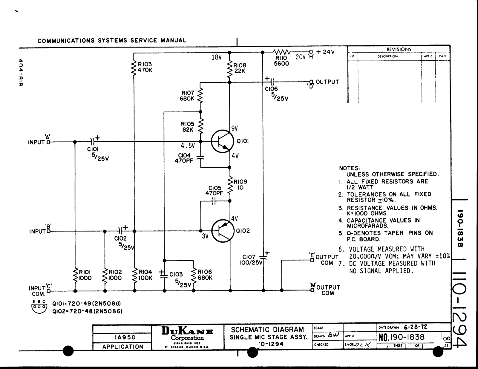 Dukane 110-1294 Schematic - ManualMachine.com