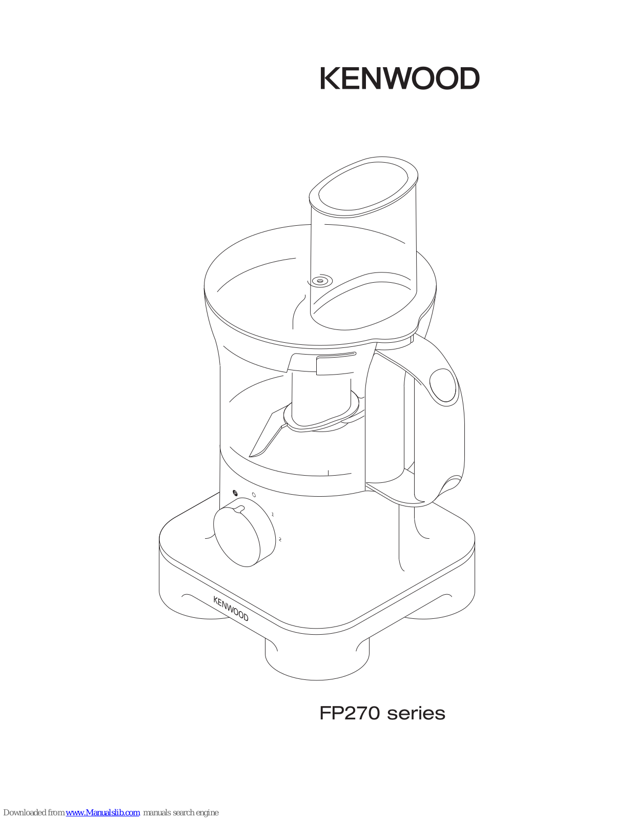 Kenwood FP270 series Instructions Manual