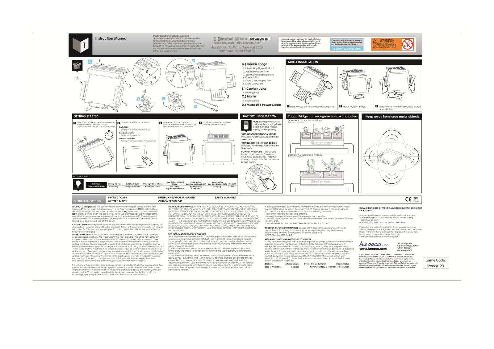 Azooca 00638 User Manual