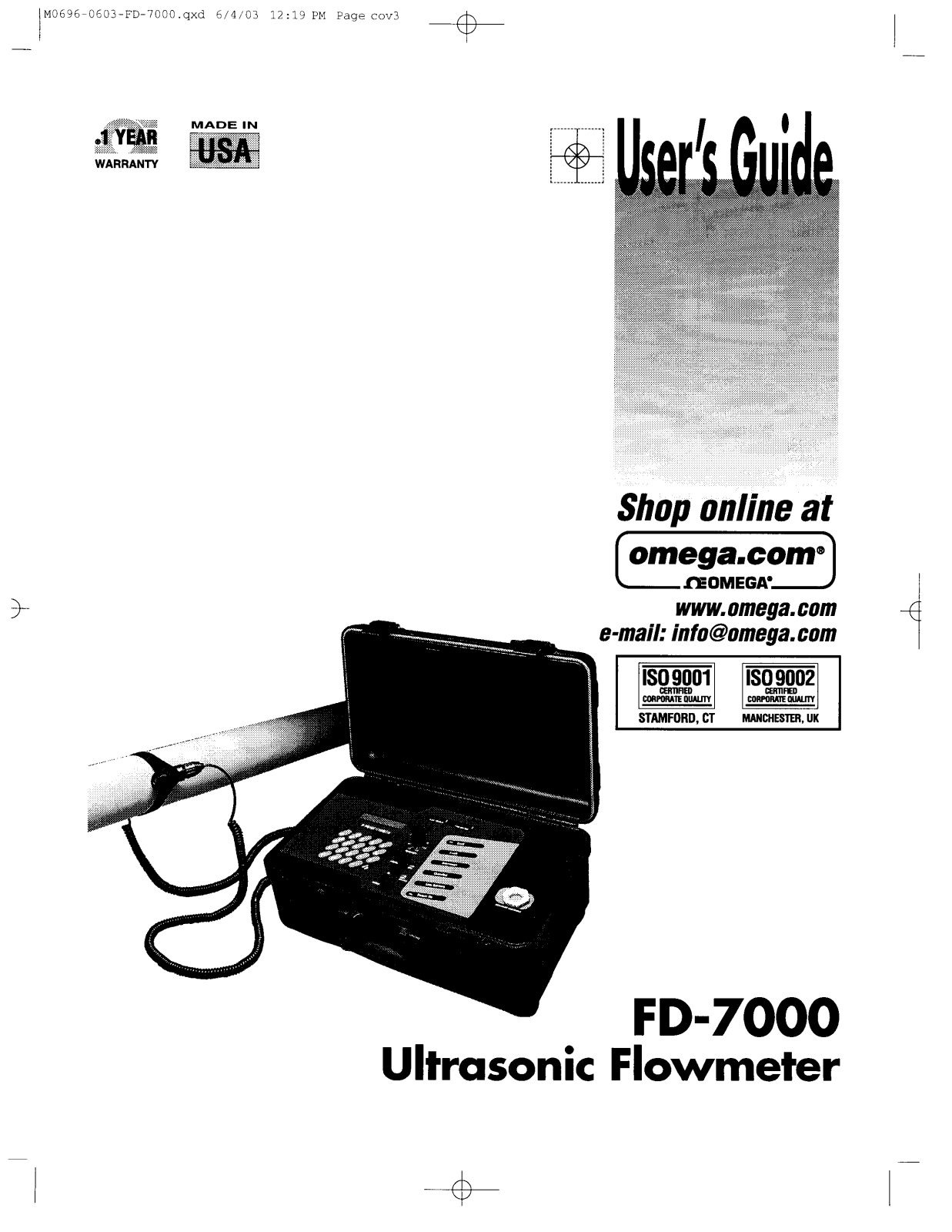 Omega FD-7000 User guide - ManualMachine.com