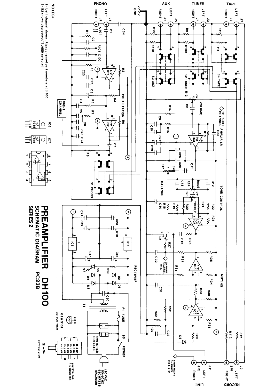 Hafler dh100 sii schematic