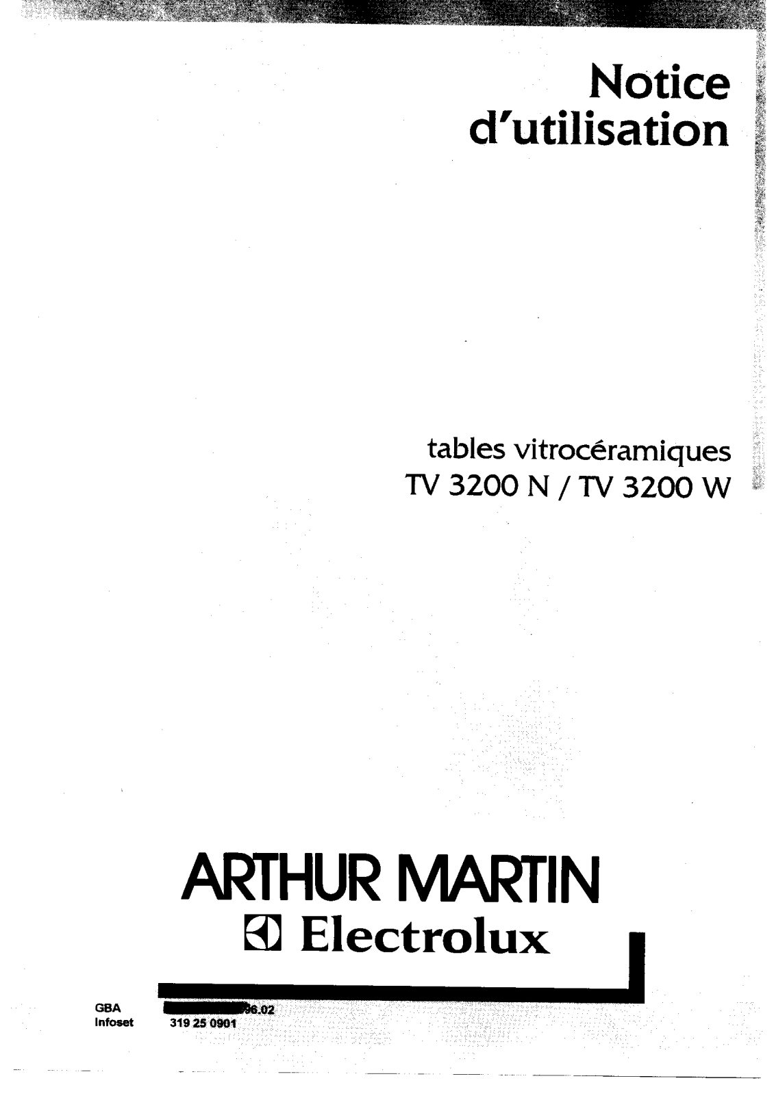 Arthur martin TV3200N, TV3200W User Manual