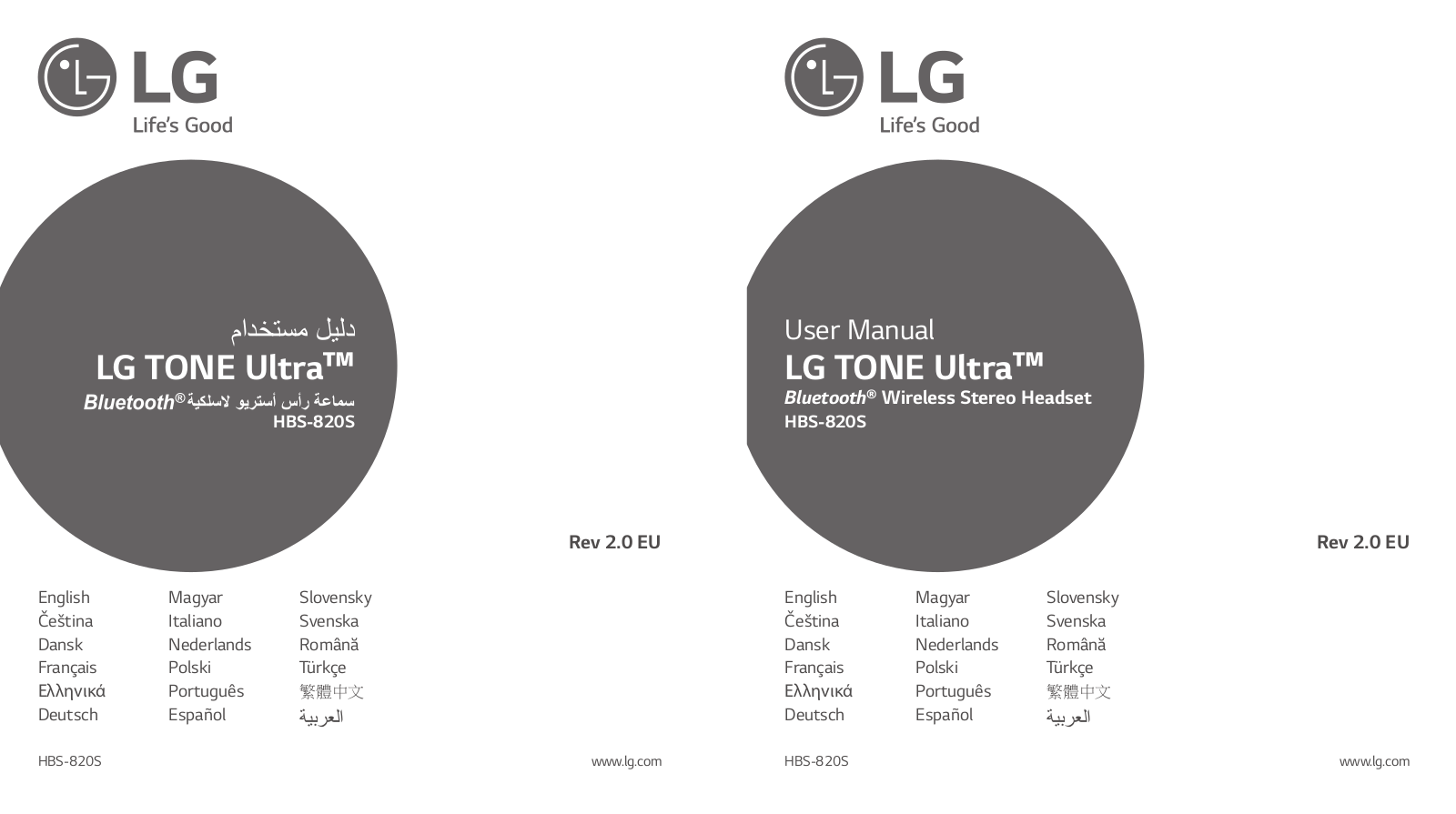 LG HBS-820S Owner’s Manual