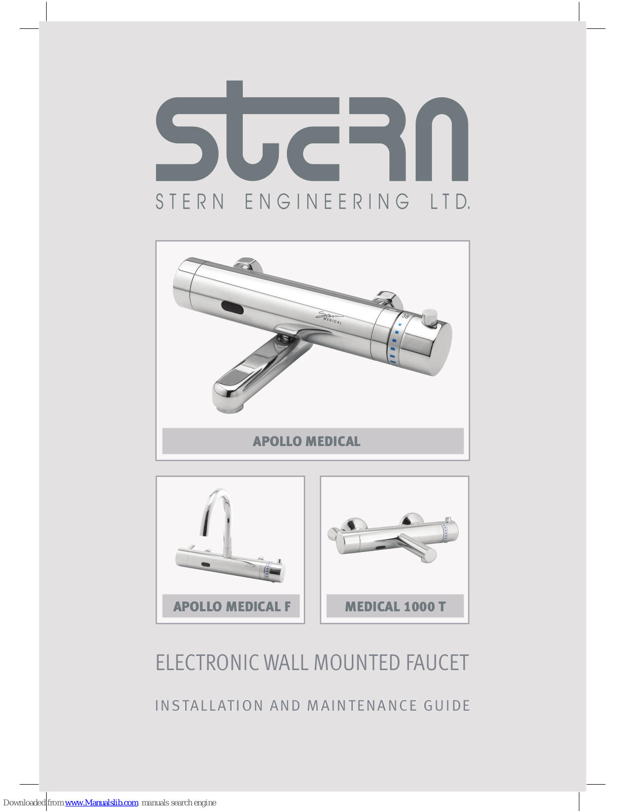 Stern APOLLO MEDICAL B, MEDICAL 1000 TE, APOLLO MEDICAL F, MEDICAL 1000 T, APOLLO MEDICAL FE Installation And Maintenance Manual