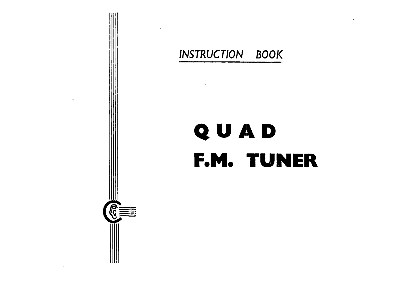 Quad FM-1 Owners manual