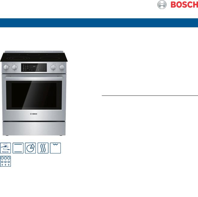 Bosch HEIP056C PRODUCT SPECIFICATIONS