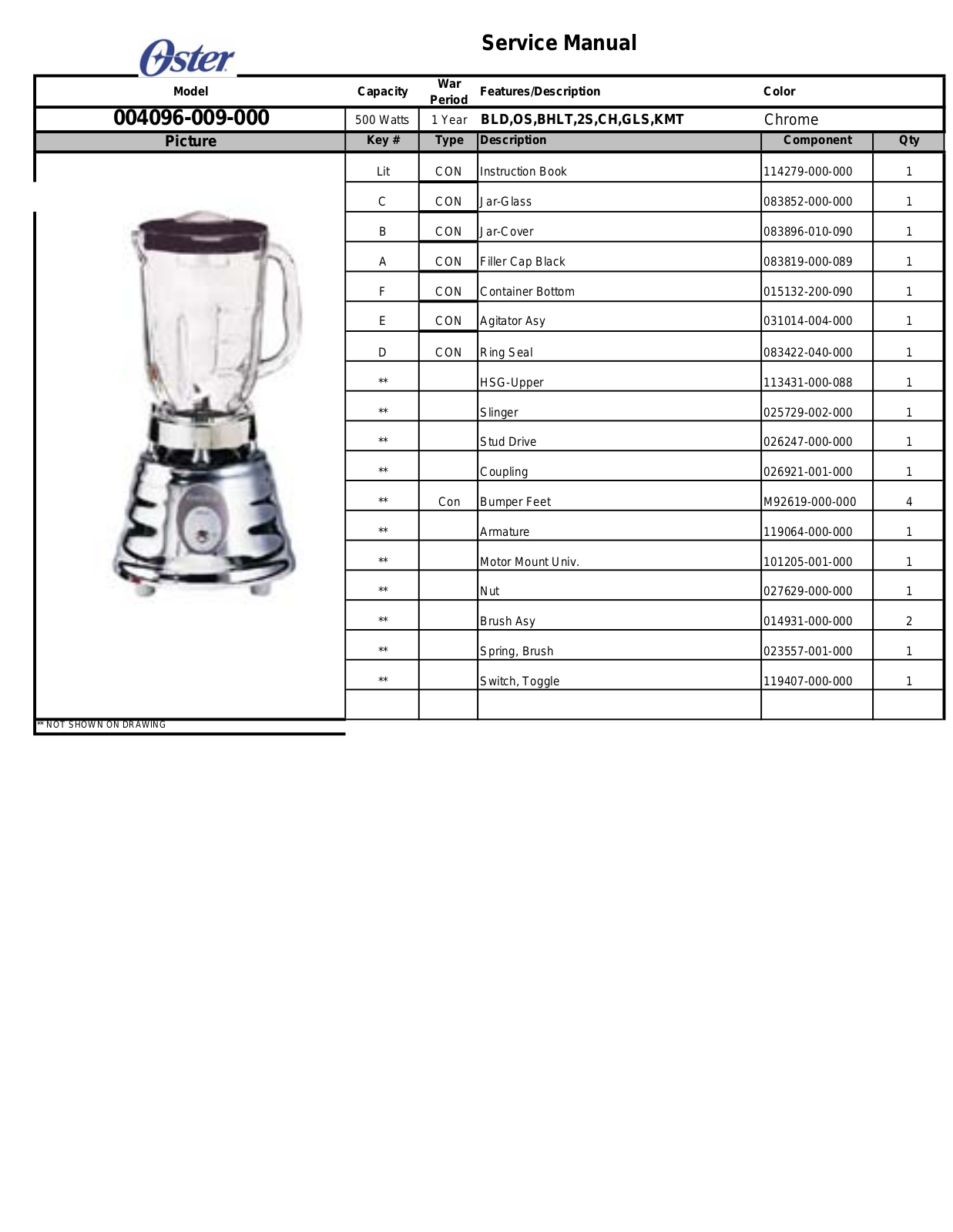 Sunbeam 004096-009-000 User Manual