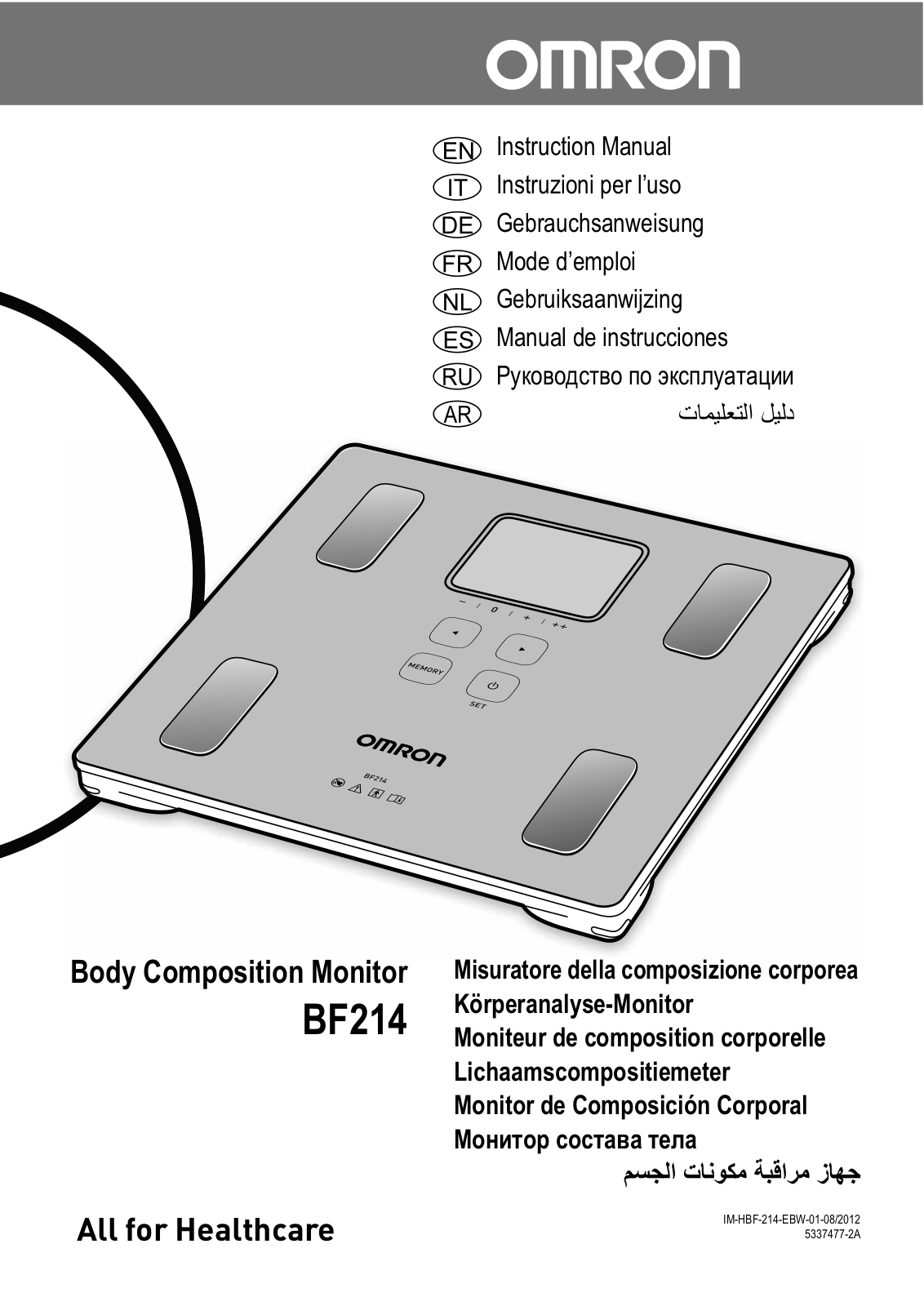 Omron BF214 User Manual