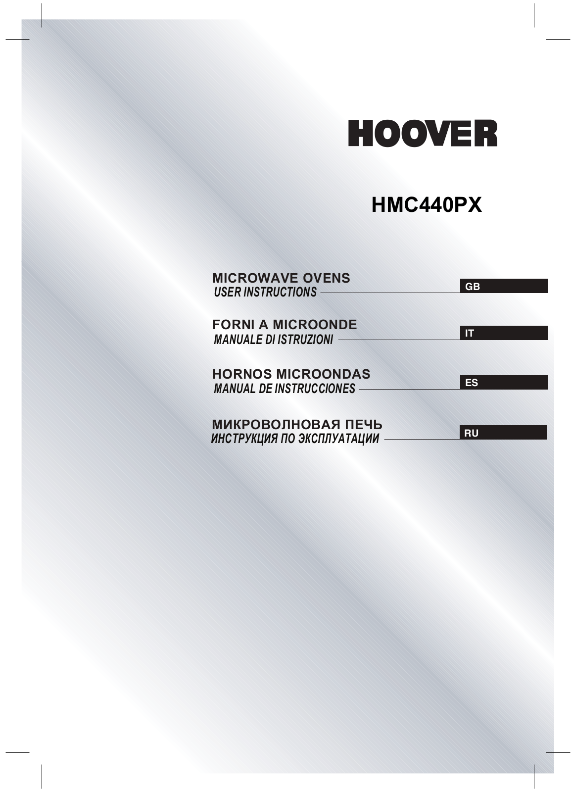 Hoover HMC440PX User Manual