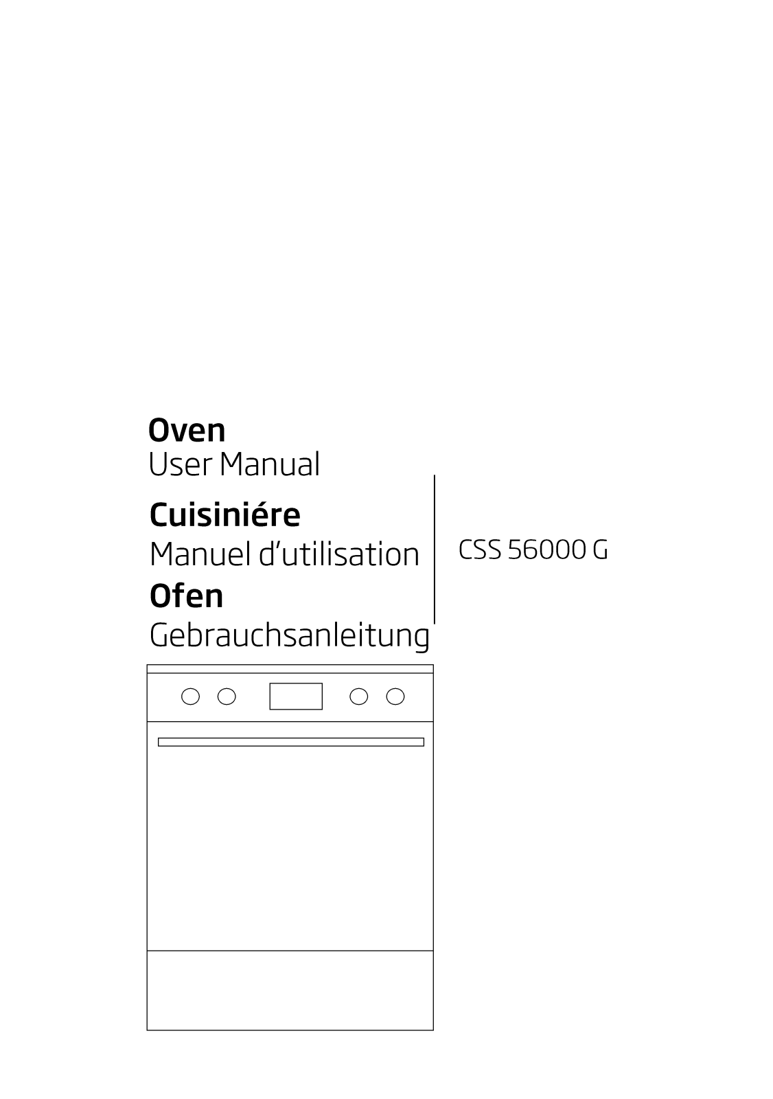 Beko CSS56000G User manual